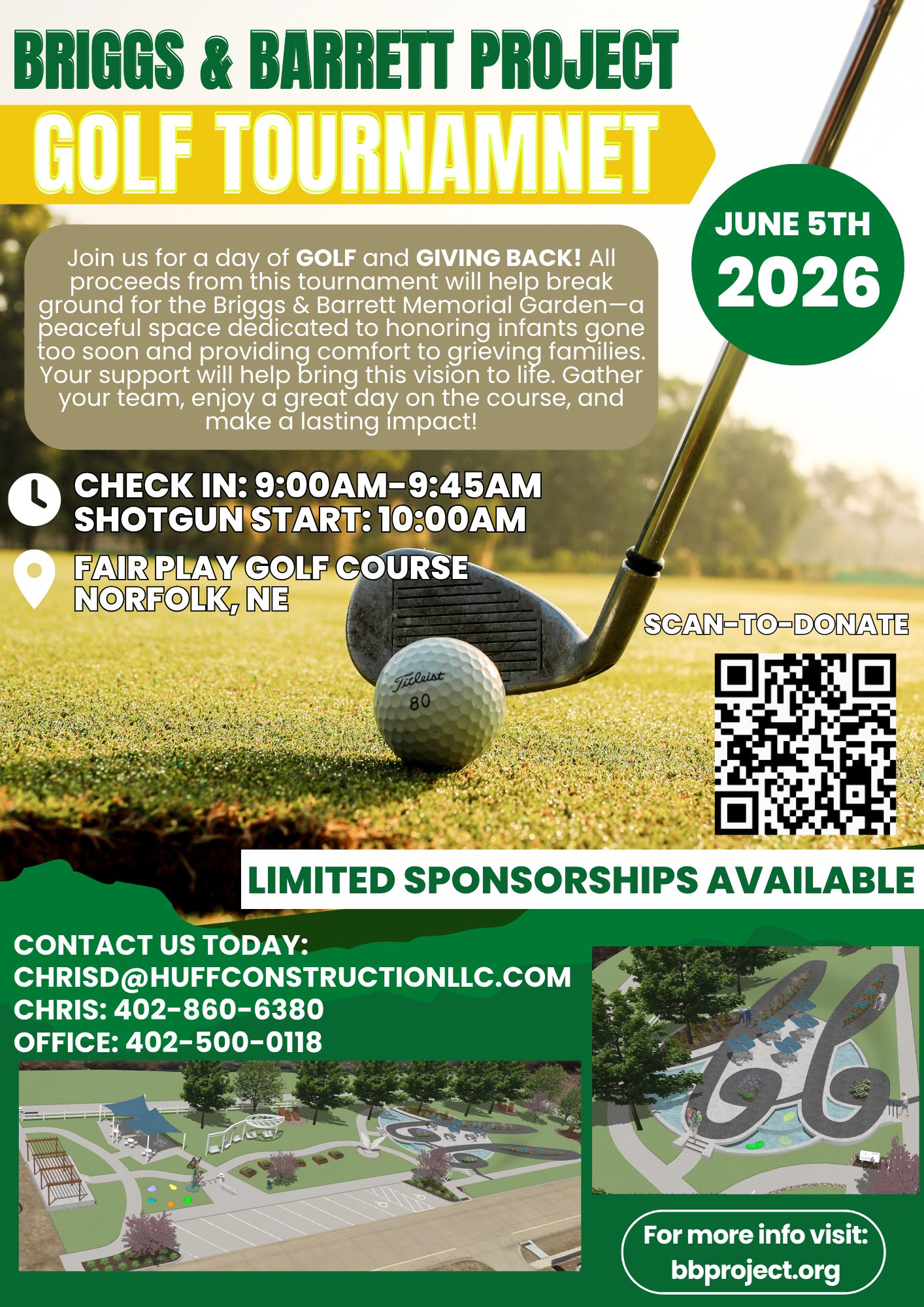 Campaign cover image for 2026 Briggs & Barrett Project's 2nd Annual Golf Tournament Fundraiser