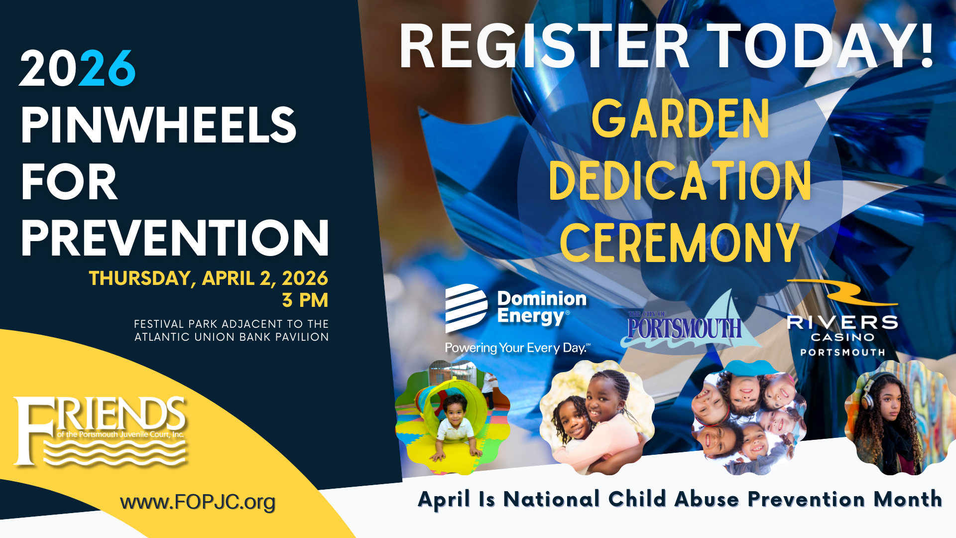 Campaign cover image for 2026 Pinwheels for Prevention Garden Dedication