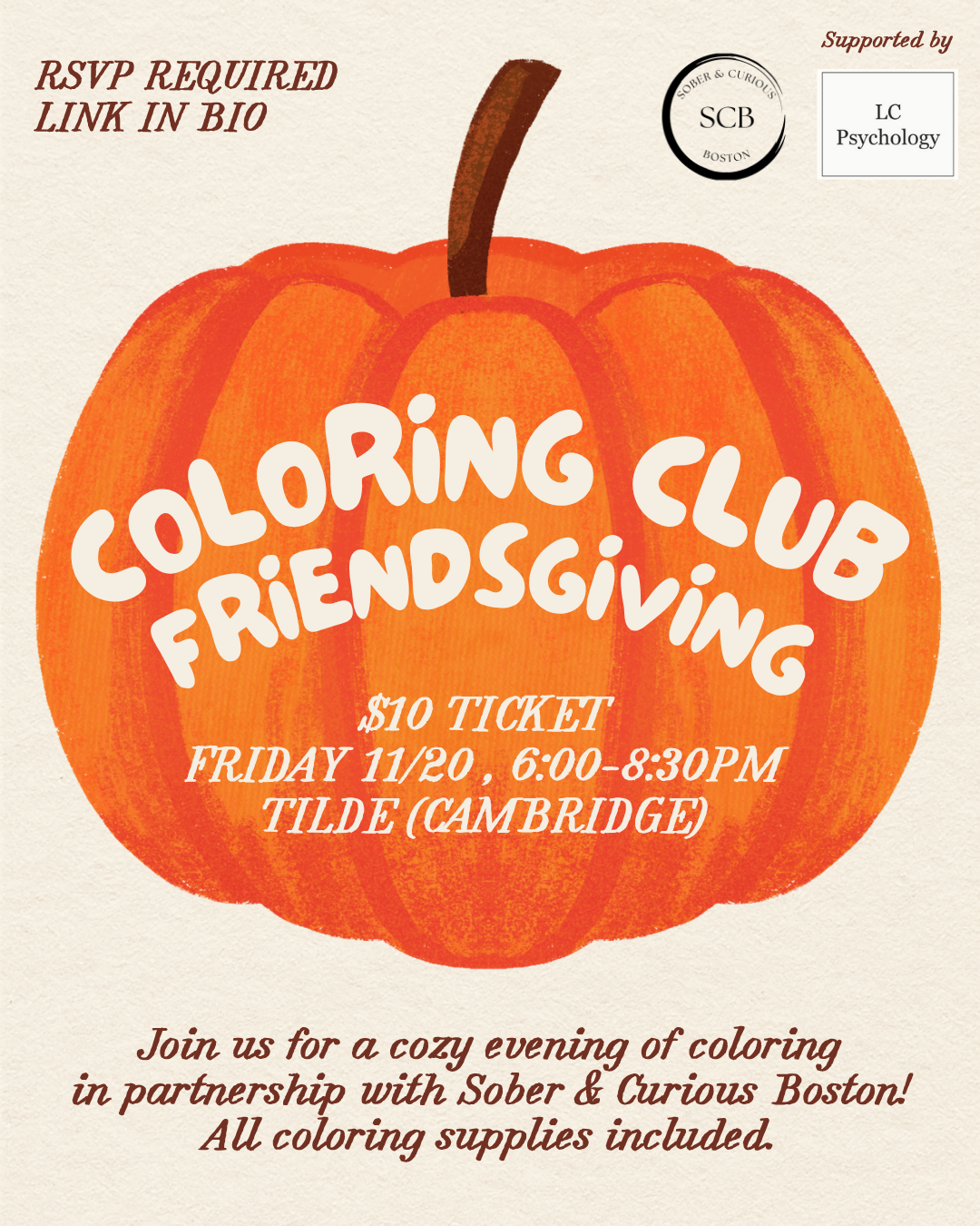 Campaign cover image for Friendsgiving Coloring Club