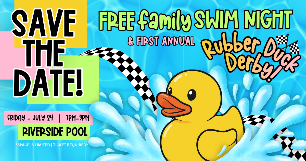 Campaign cover image for 2026 Rubber Duck Derby | Free Family Swim Night
