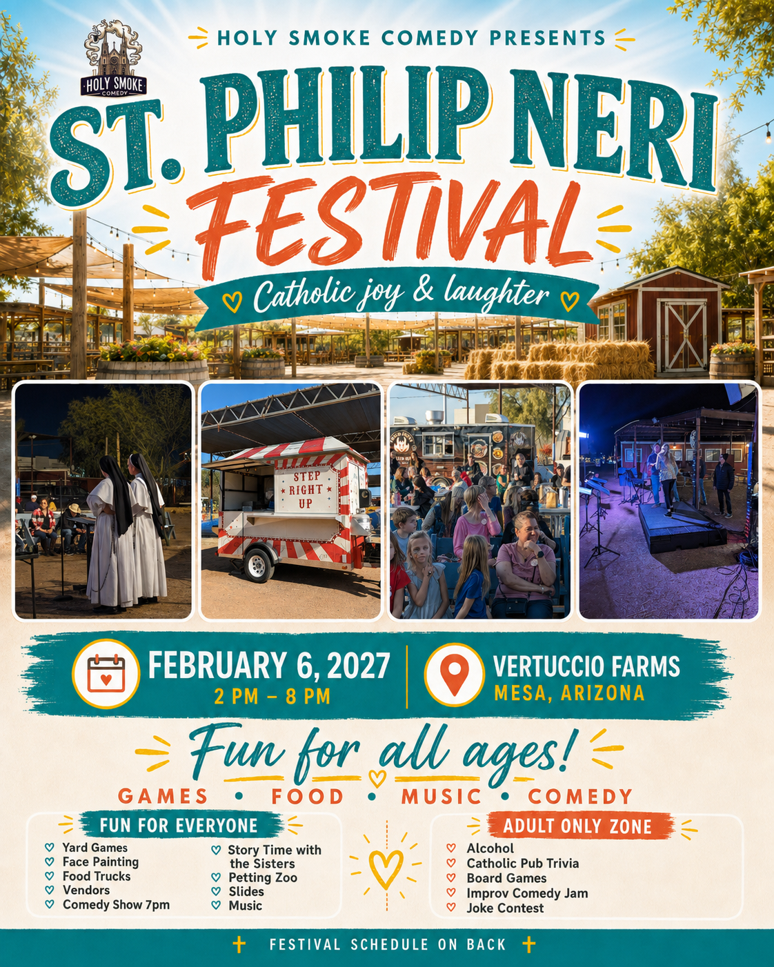 Campaign cover image for St Philip Neri Festival -presented by Holy Smoke Comedy