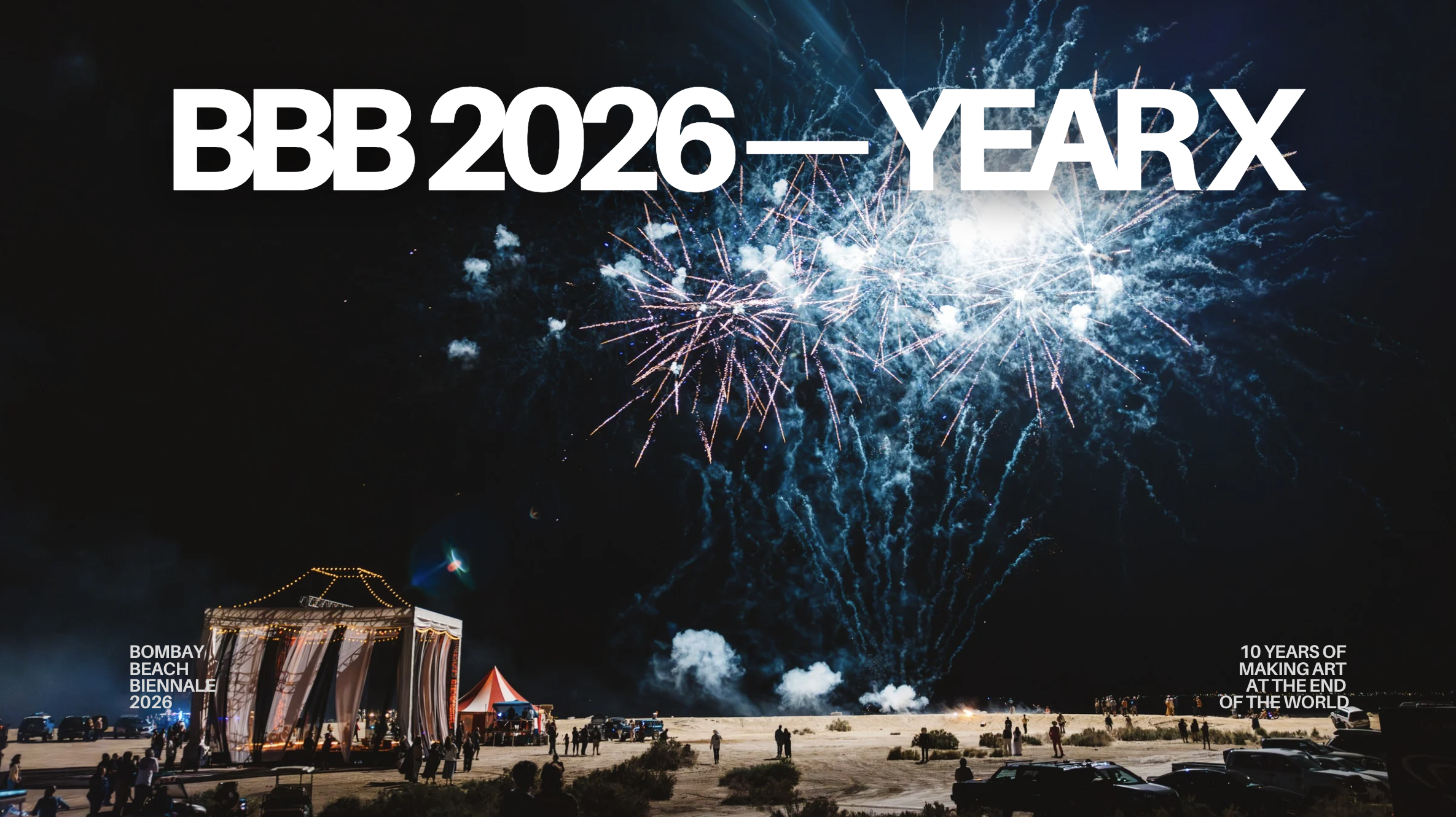 Campaign cover image for The Bombay Beach Biennale 2026