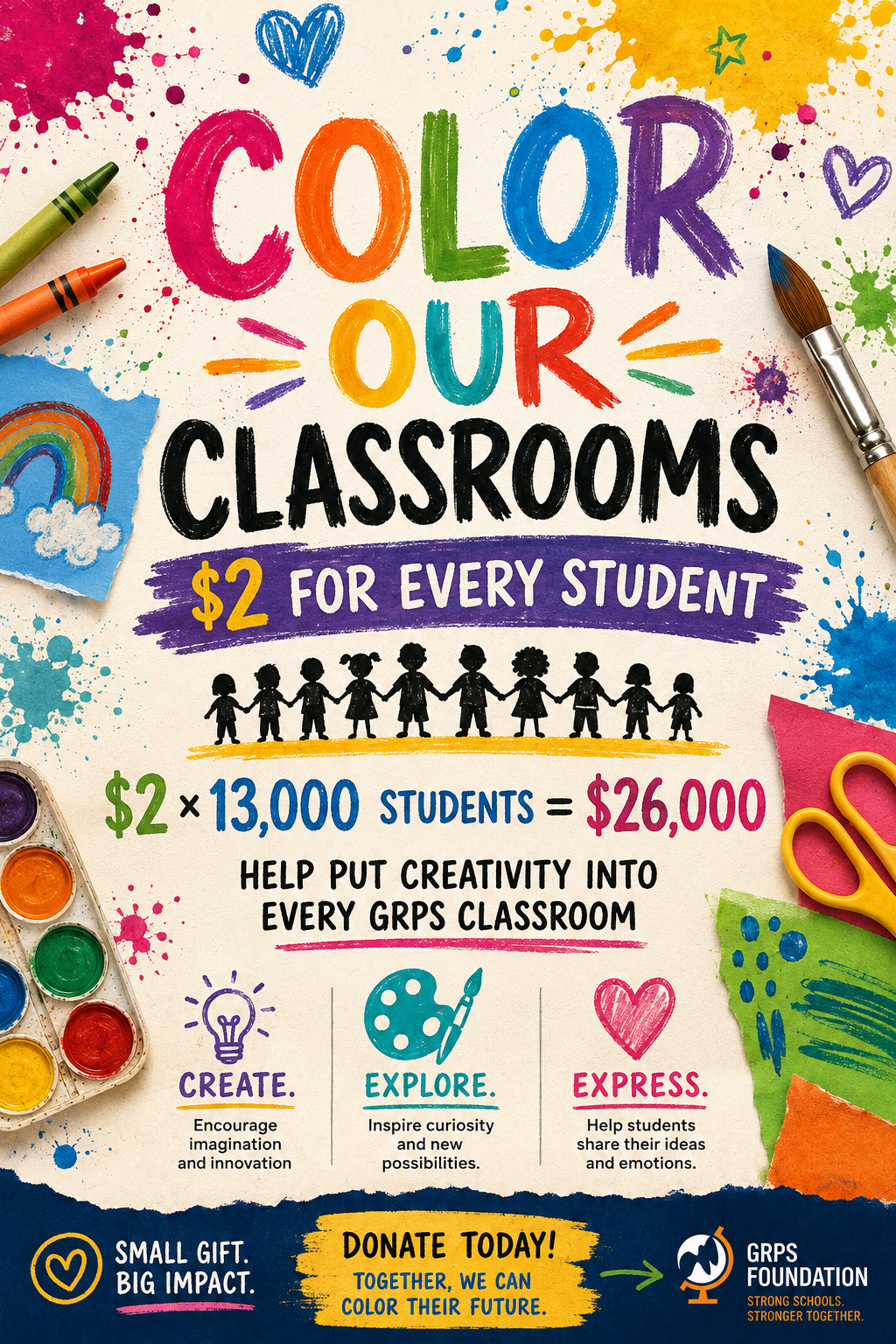 Campaign cover for Color our Classrooms: Art Supplies for Scholars