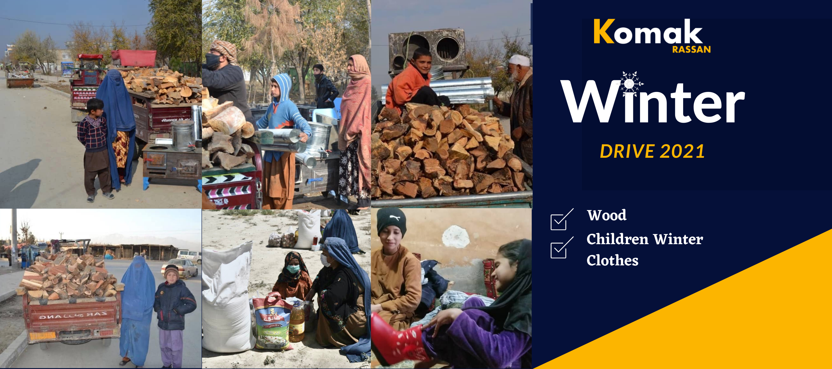 Campaign cover image for Komak Rassan Winter Drive 2021- Afghanistan