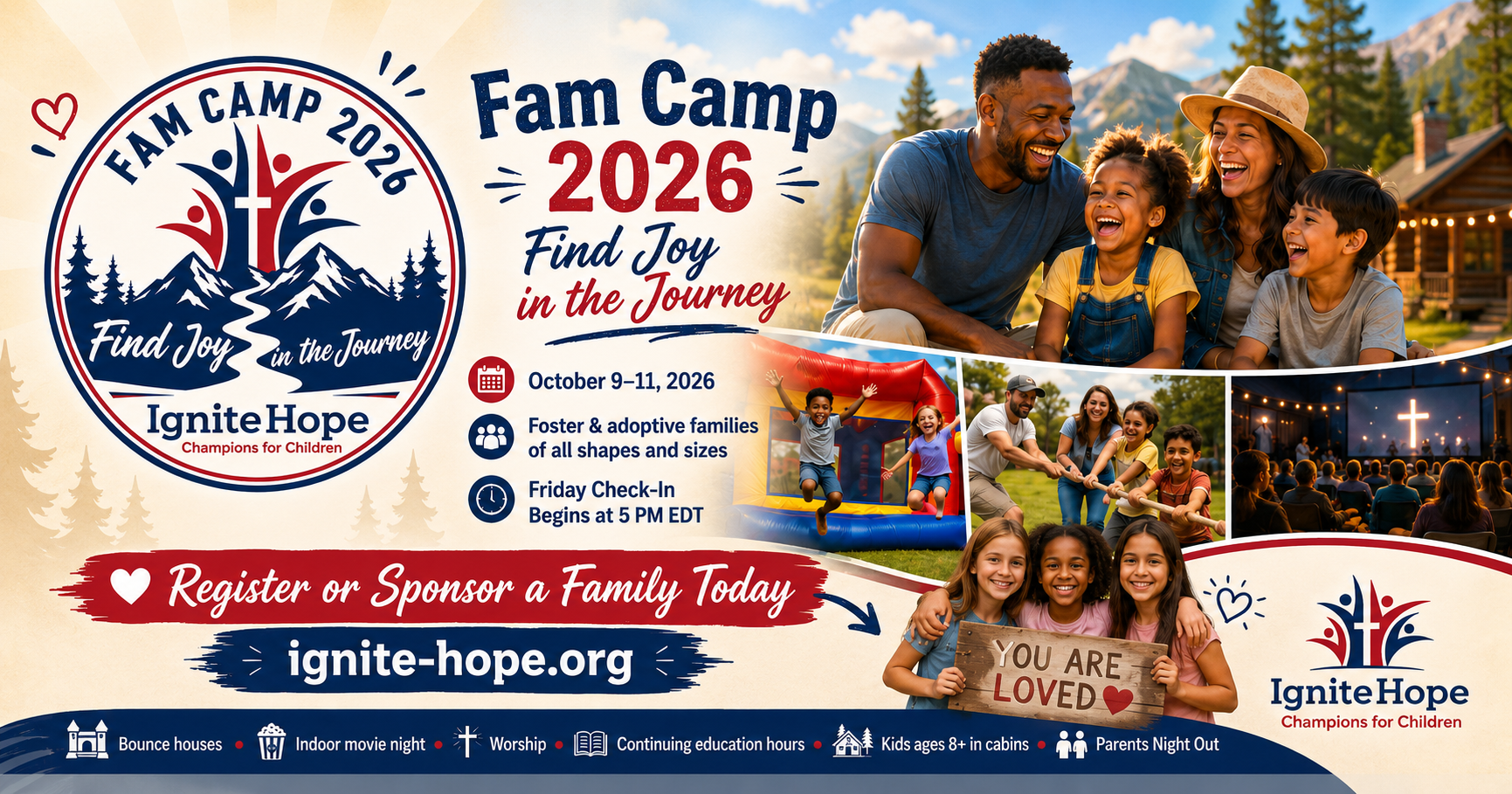 Campaign cover image for Ignite Hope Family Camp