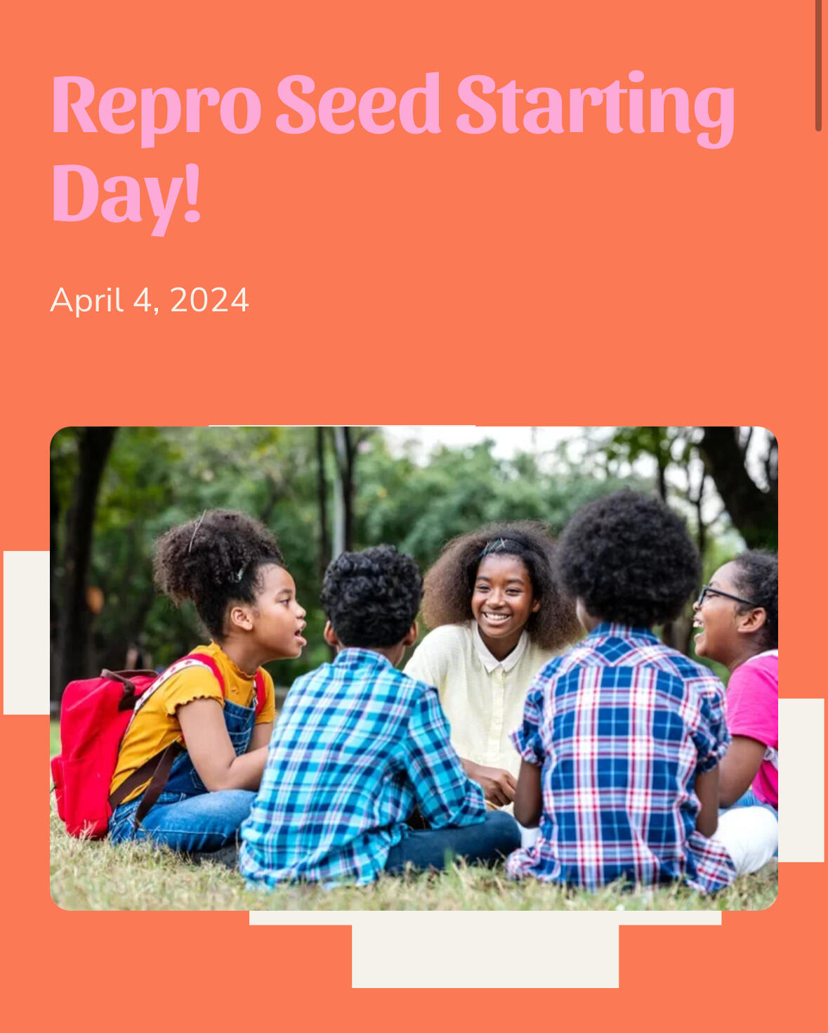 Campaign cover image for Repro-Eco Seed Starting Day!