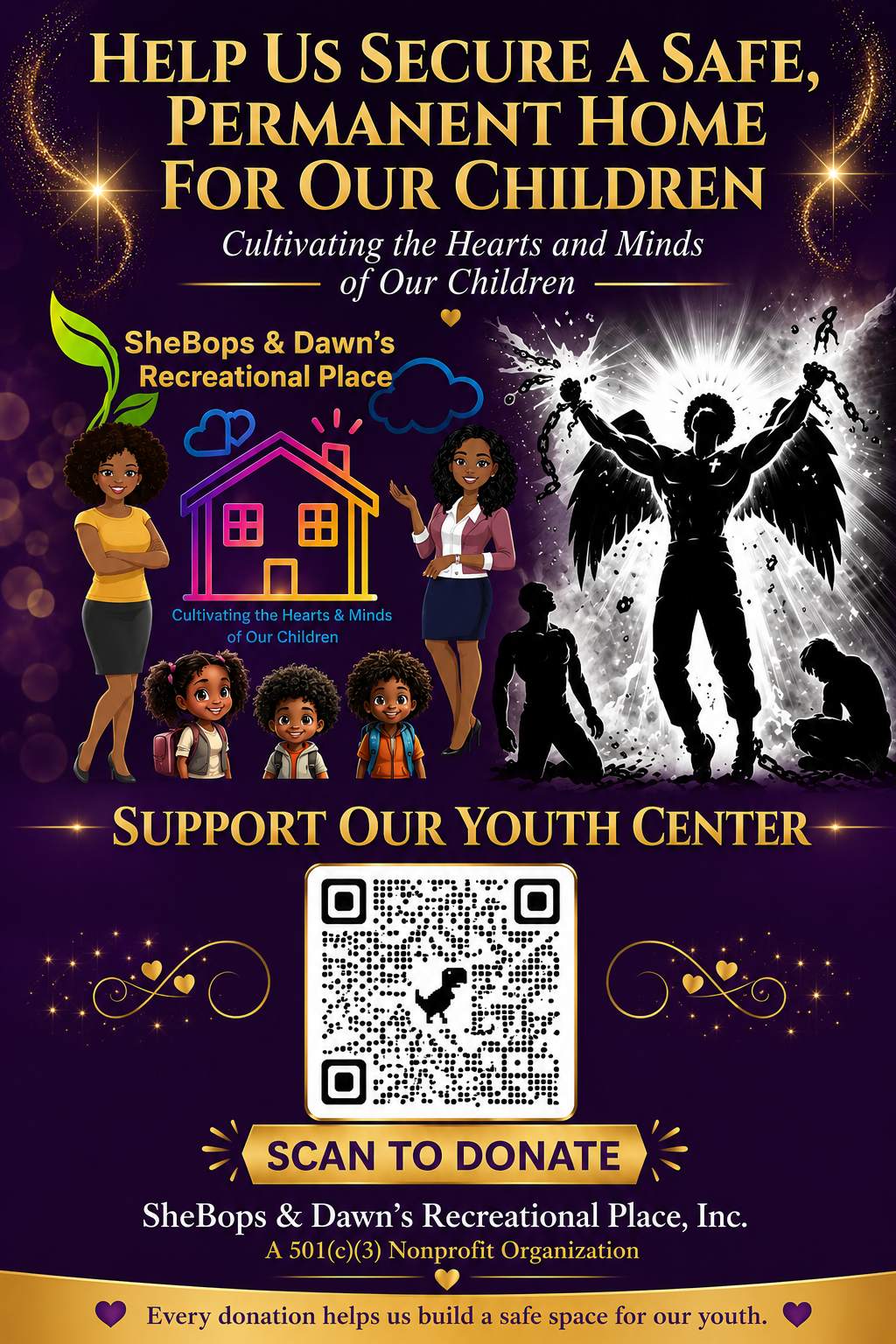 Campaign cover image for Help Us Build a Home for Our Youth – SheBops & Dawn’s Recreational Place