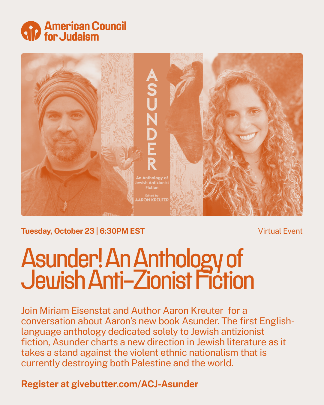 Campaign cover image for Asunder! An Anthology of Jewish Anti-Zionist Fiction