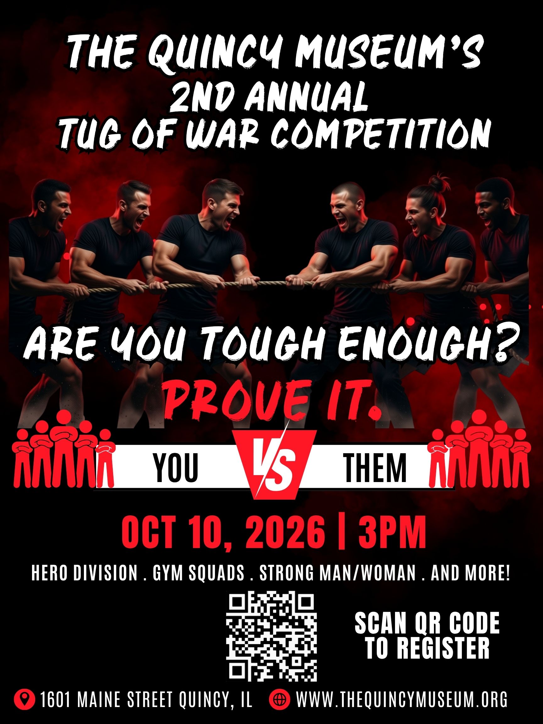 Campaign cover image for The Quincy Museum 2nd Annual Tug of War Competition