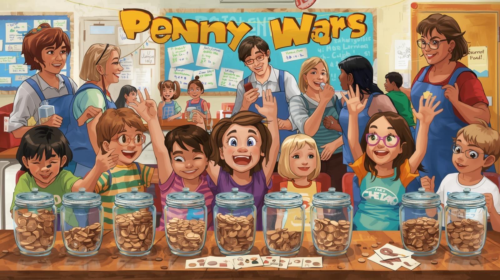 Campaign cover image for PENNY WARS 2025! Sneak Attack Fourth Grade