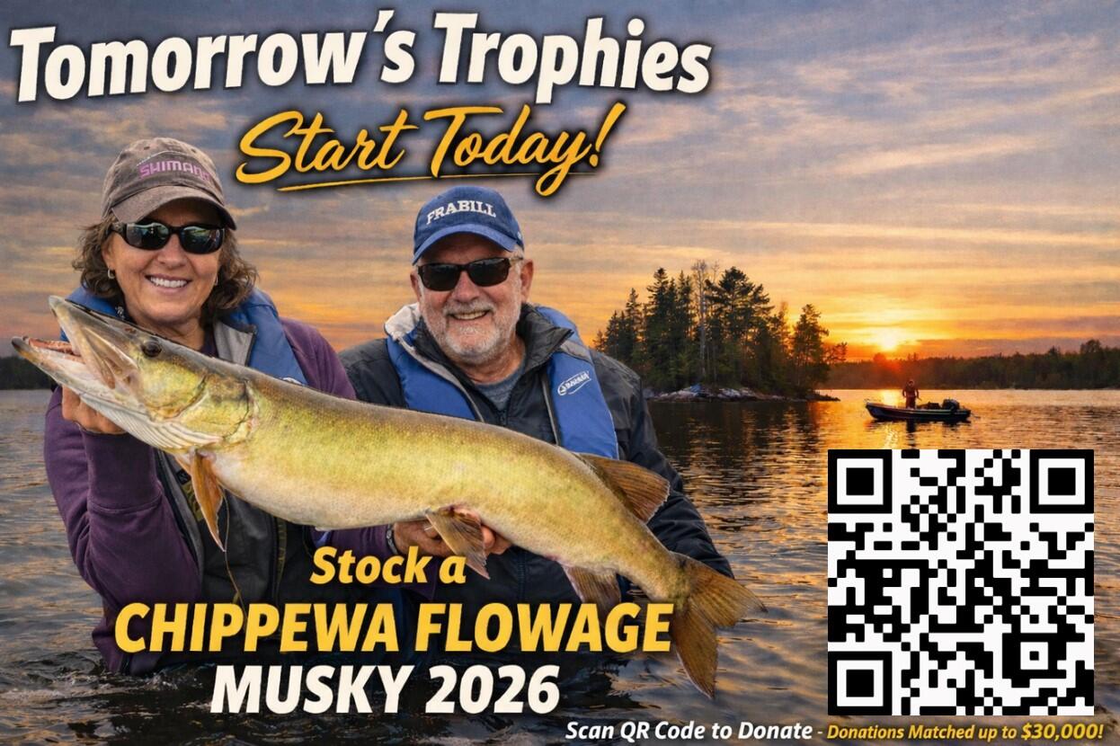 Campaign cover for Tomorrow's Trophies Today! Stock a Chippewa Flowage Musky 2026