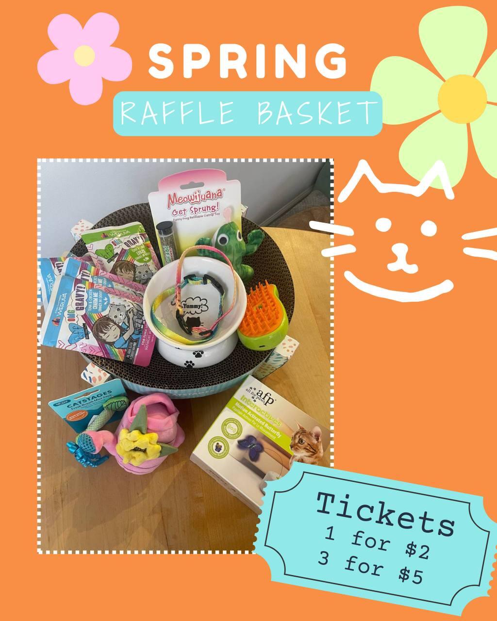 Campaign cover image for Purrs in Bloom: FAHS Spring Raffle Basket - Cats