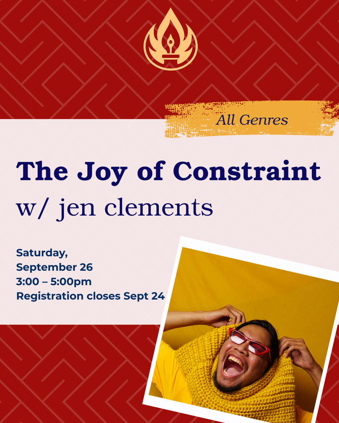 Campaign cover image for The Joy of Constraint: Playing w/ Limitations to Inspire New Writing