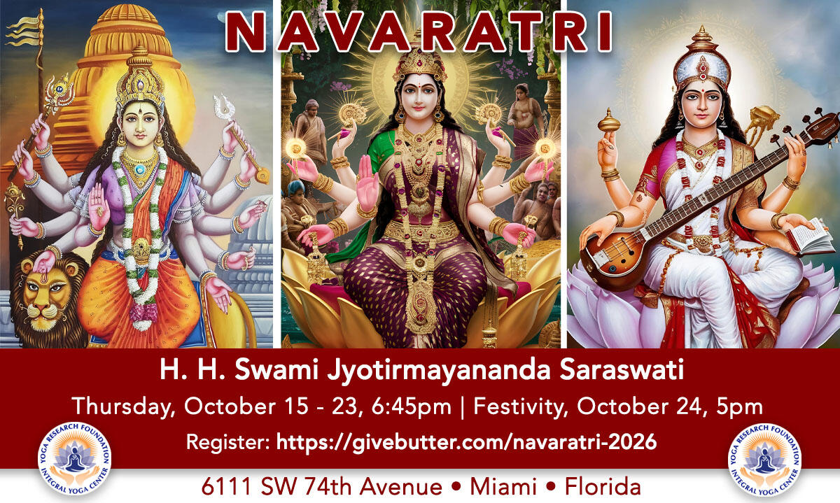 Campaign cover image for Navaratri 2026 with HH Swami Jyotirmayananda