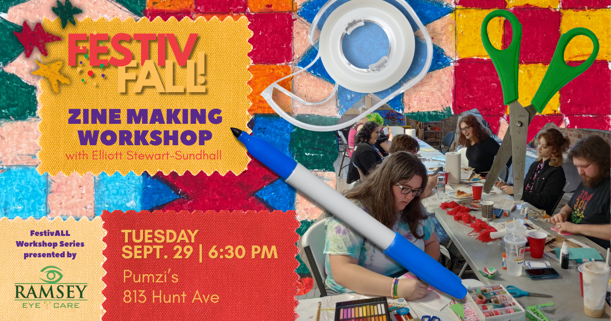 Campaign cover image for Zine-Making Workshop with Elliott Stewart-Sundhall