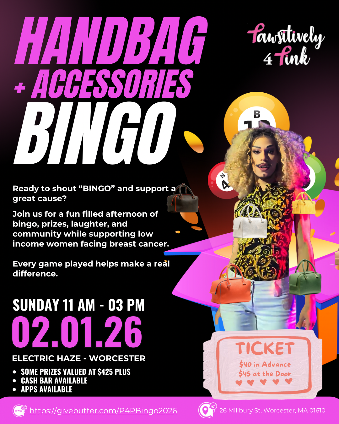 Campaign cover image for DRAG QUEEN PURSE & ACCESSORIES BINGO FUNDRAISER