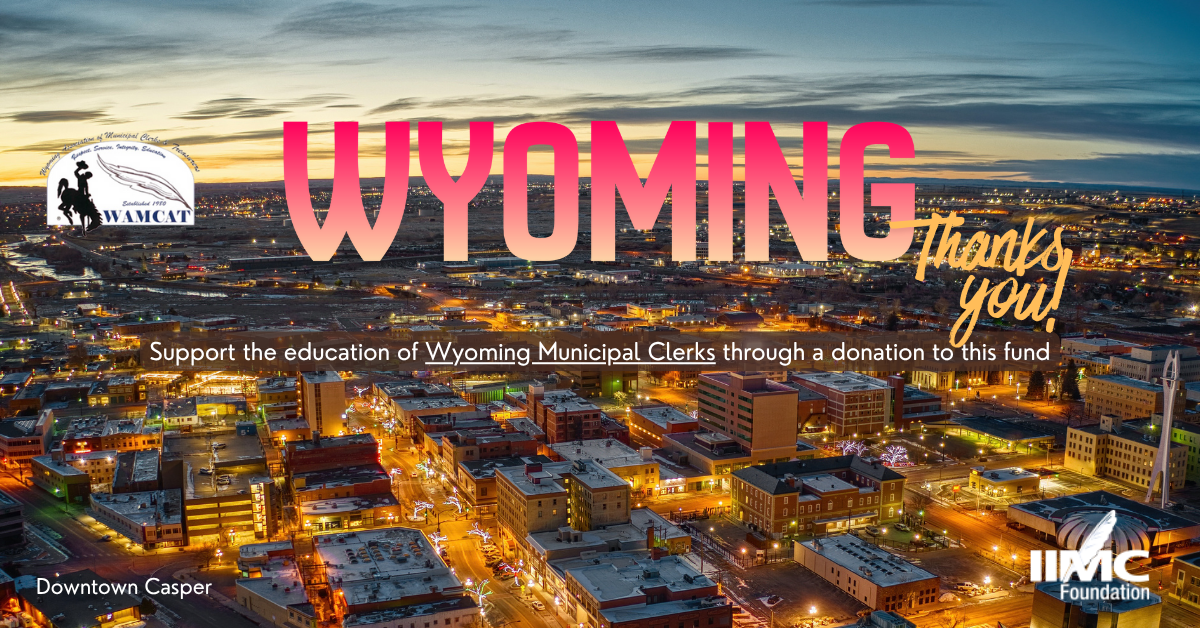 Campaign cover image for Wyoming Association of Municipal Clerks and Treasurers