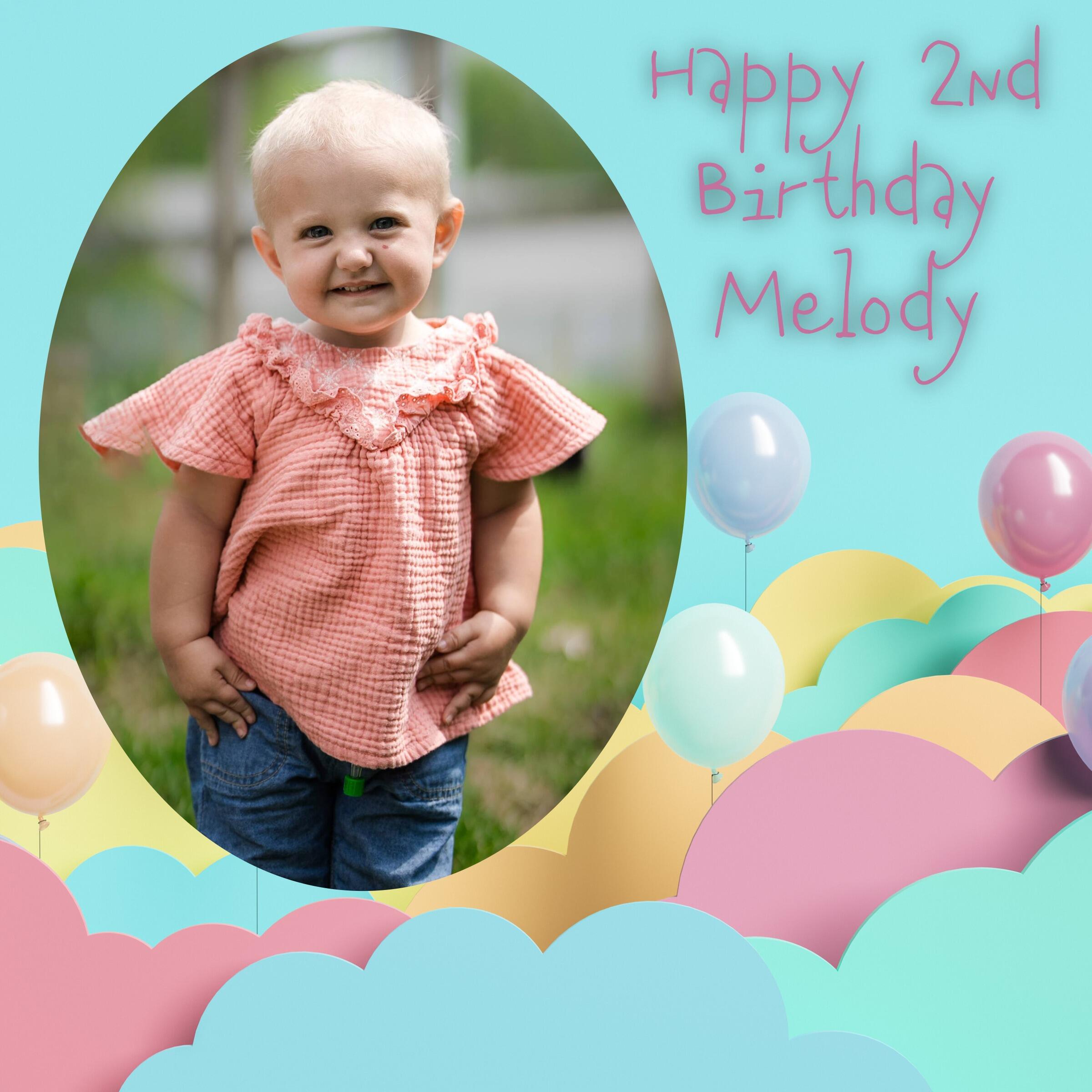 Campaign cover image for Melody's 2nd Birthday
