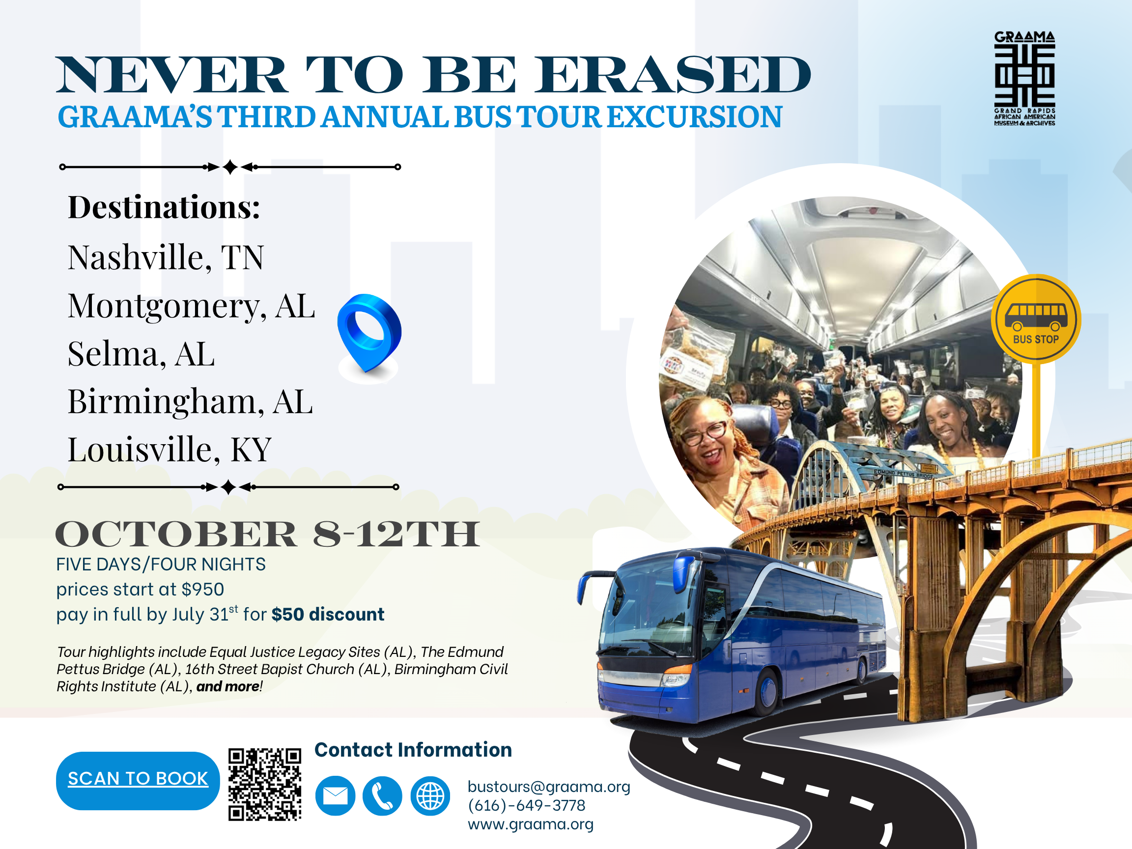 Campaign cover image for Never To Be Erased Bus Tour 2026