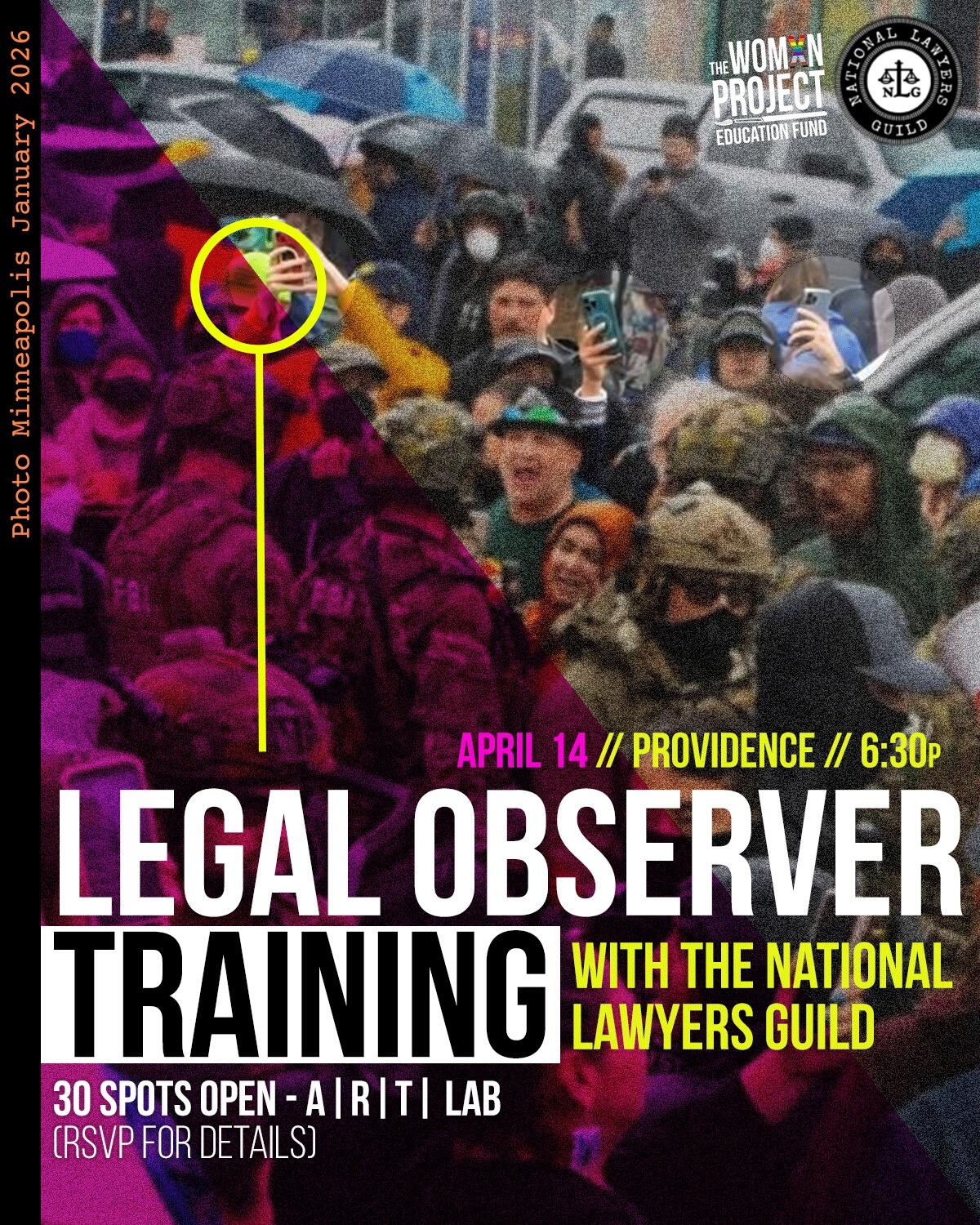 Campaign cover image for RSVP (April 14): Legal Observer Training