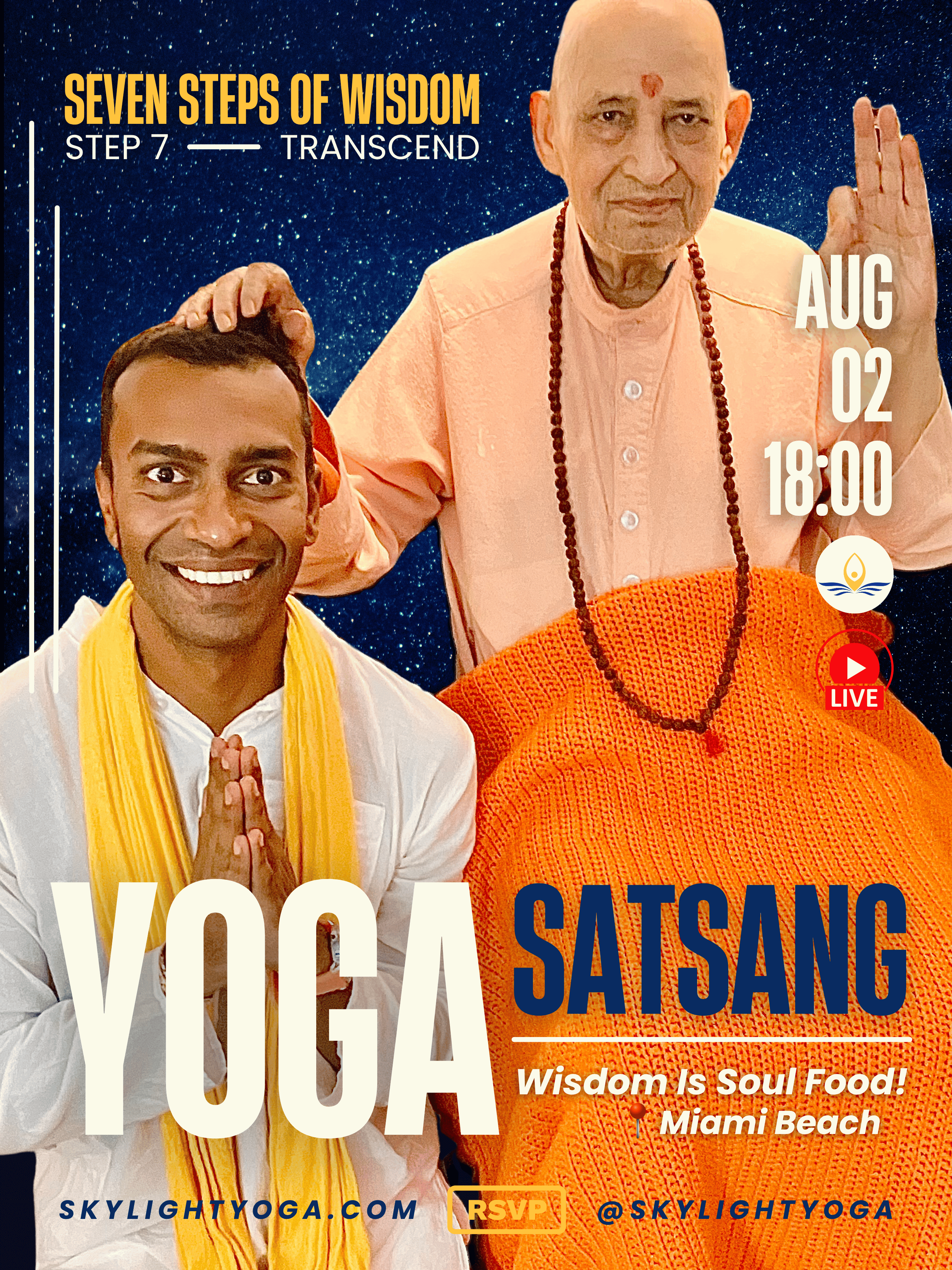 Campaign cover image for YOGA SATSANG: The 7 Steps Of Wisdom