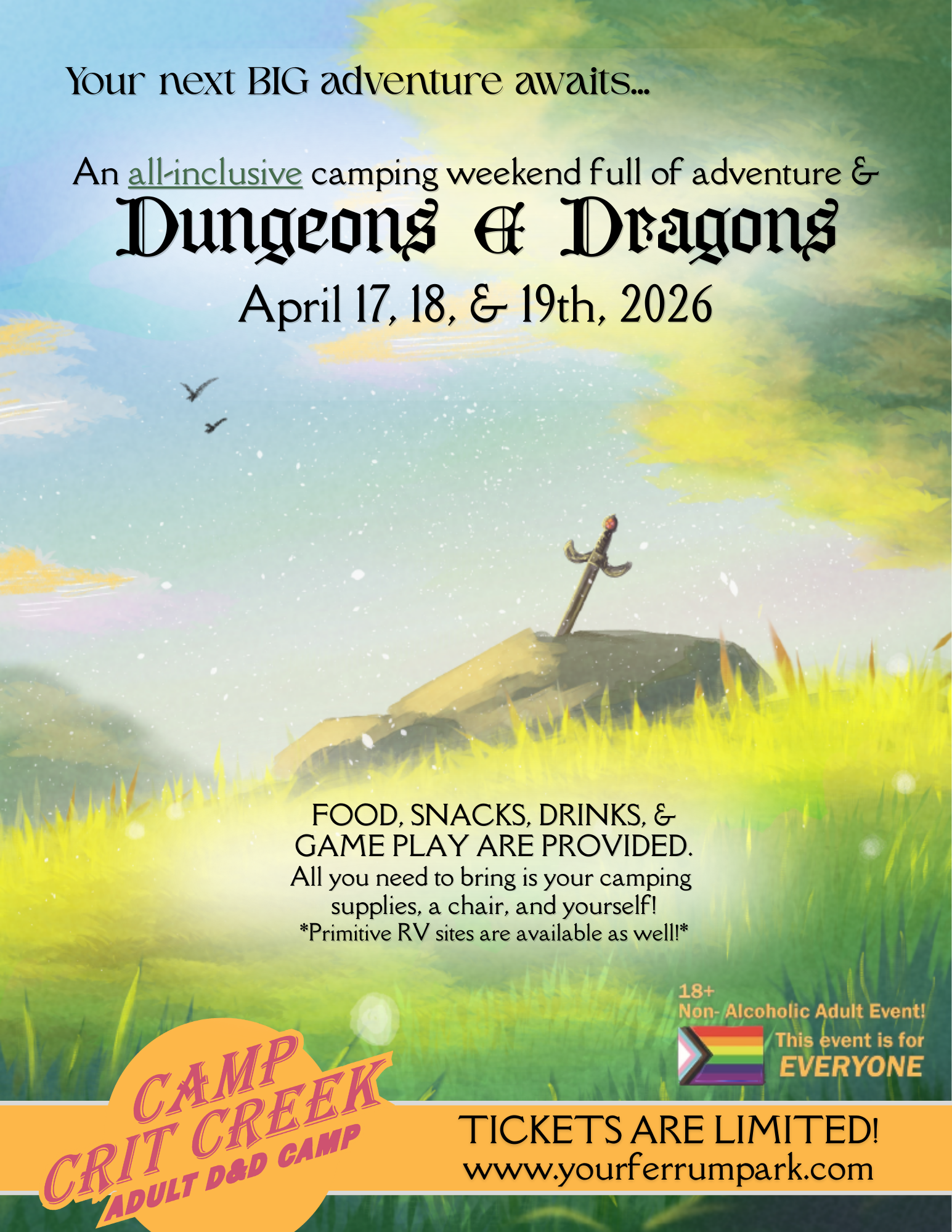 Campaign cover image for Adult D&D Camp!