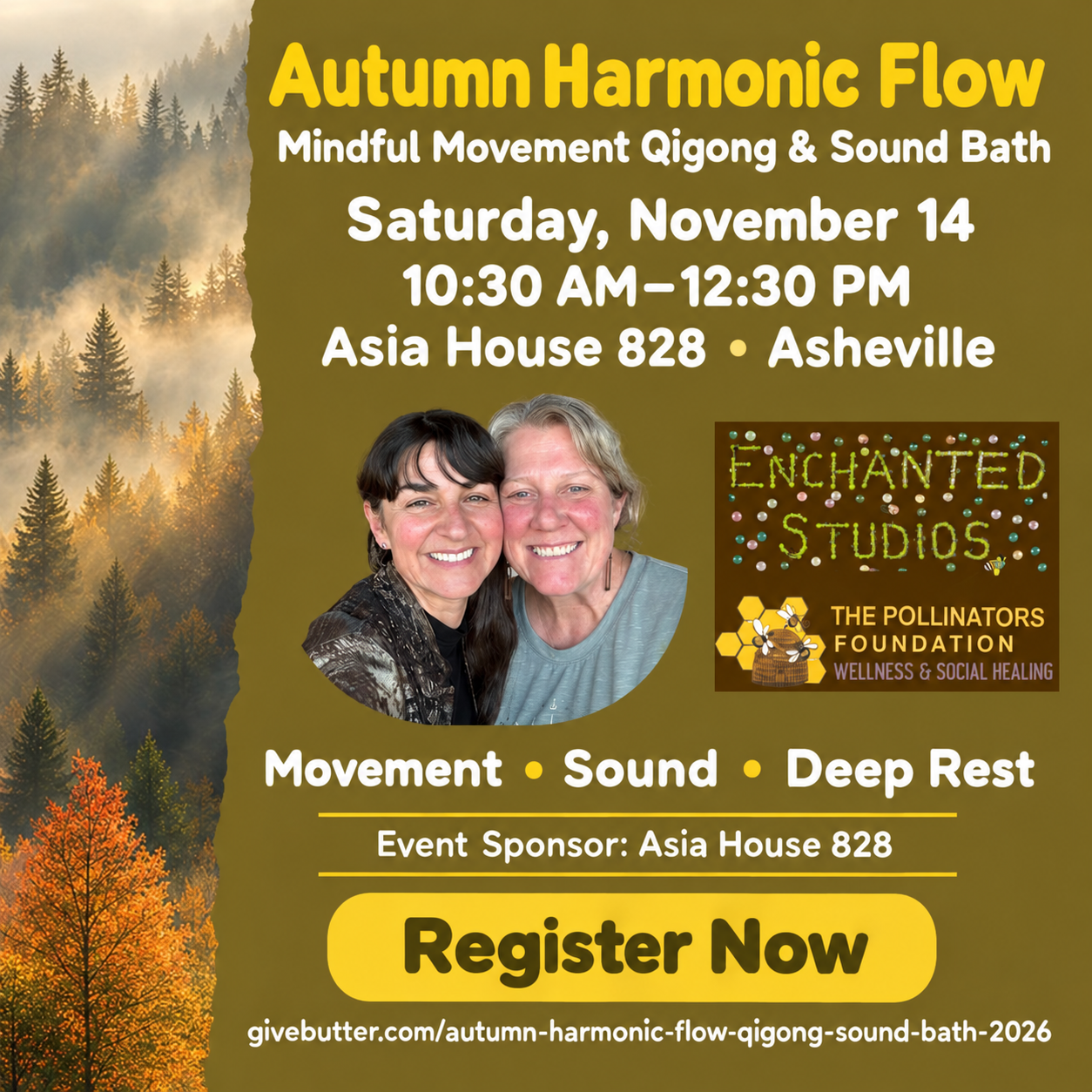 Campaign cover image for Autumn Harmonic Flow: Mindful Movement Qigong & Sound Bath