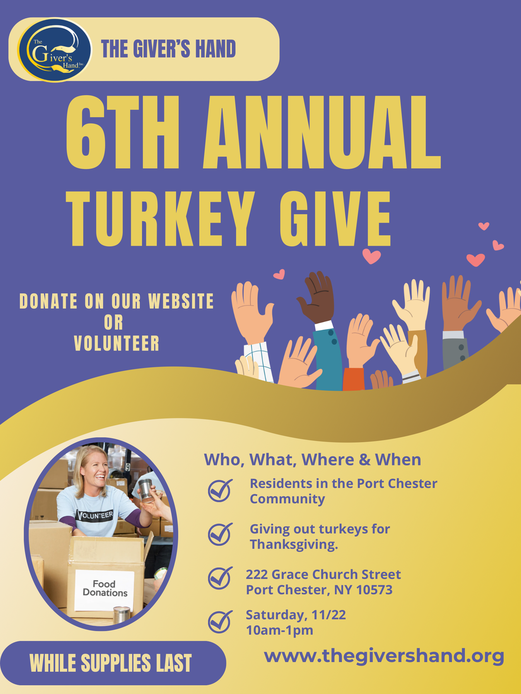 Campaign cover image for 6th Annual Turkey Give 2025!