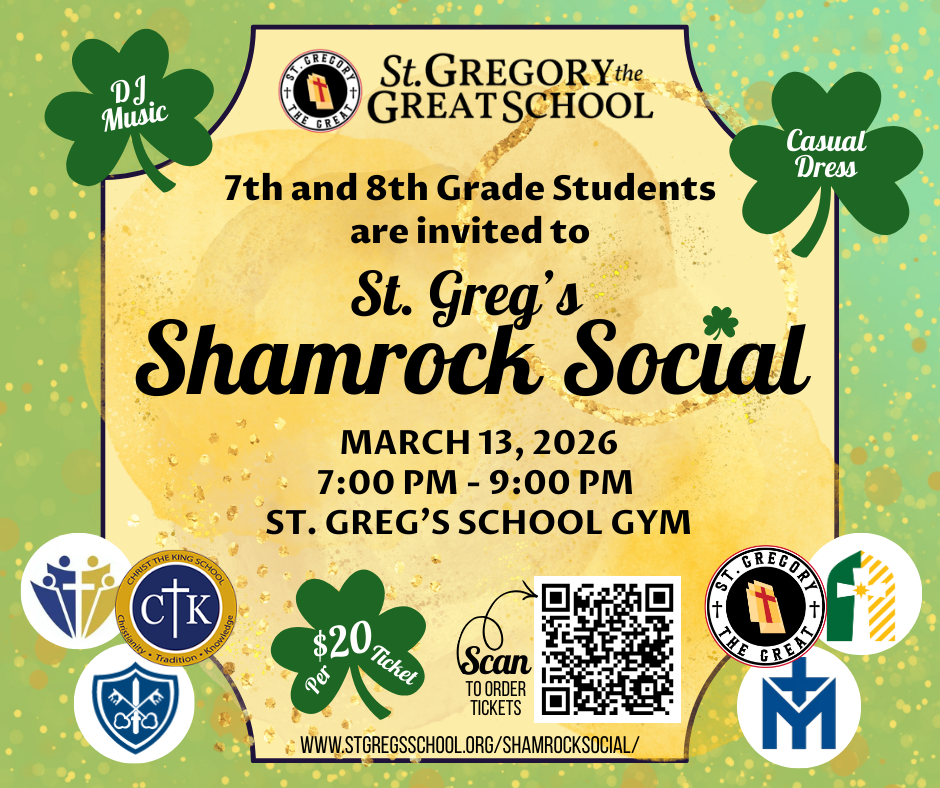 Campaign cover image for St. Gregory the Great School's Shamrock Social