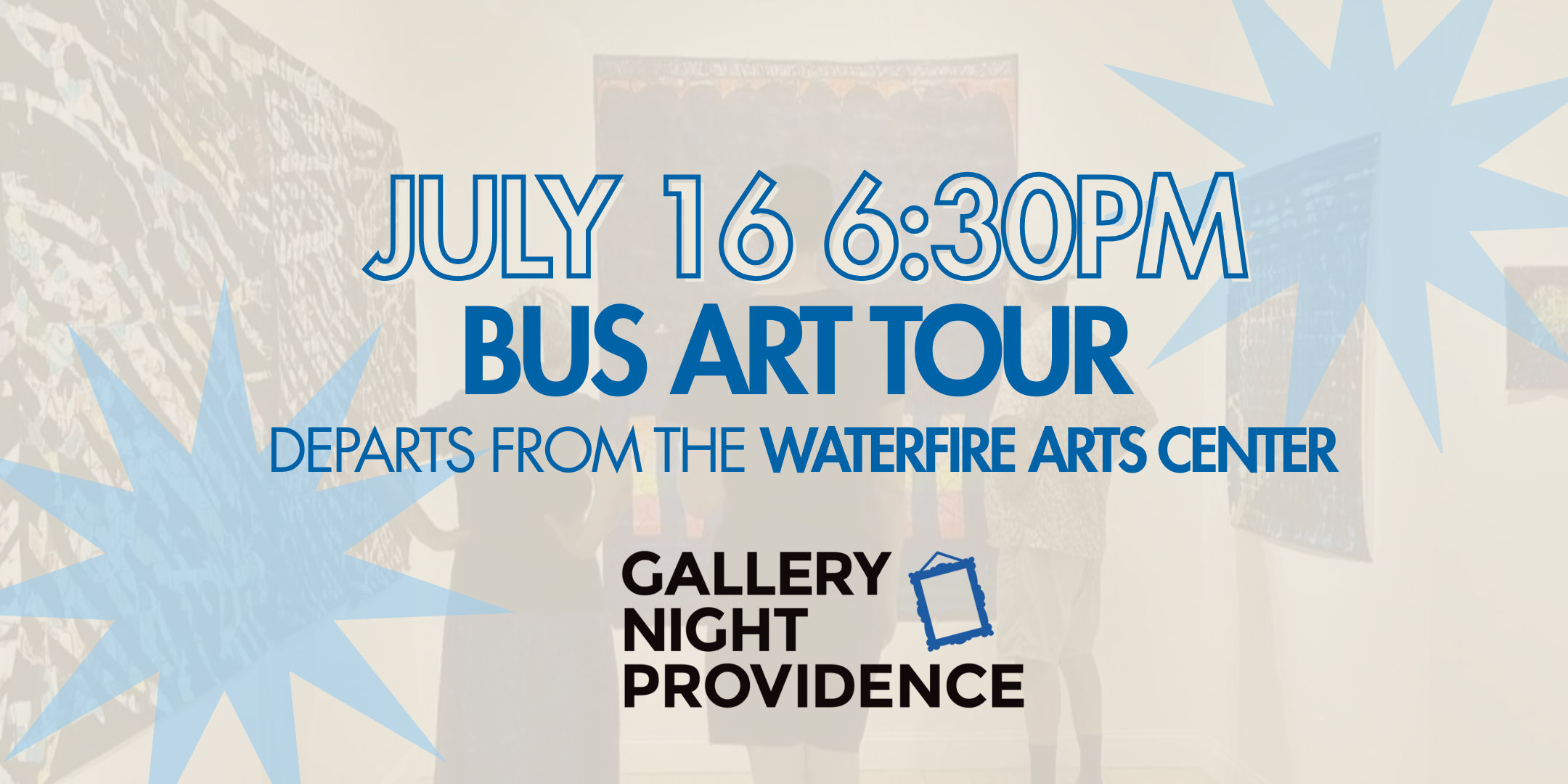 Campaign cover image for Gallery Night 2026 - July 16 6:30PM Bus Tour