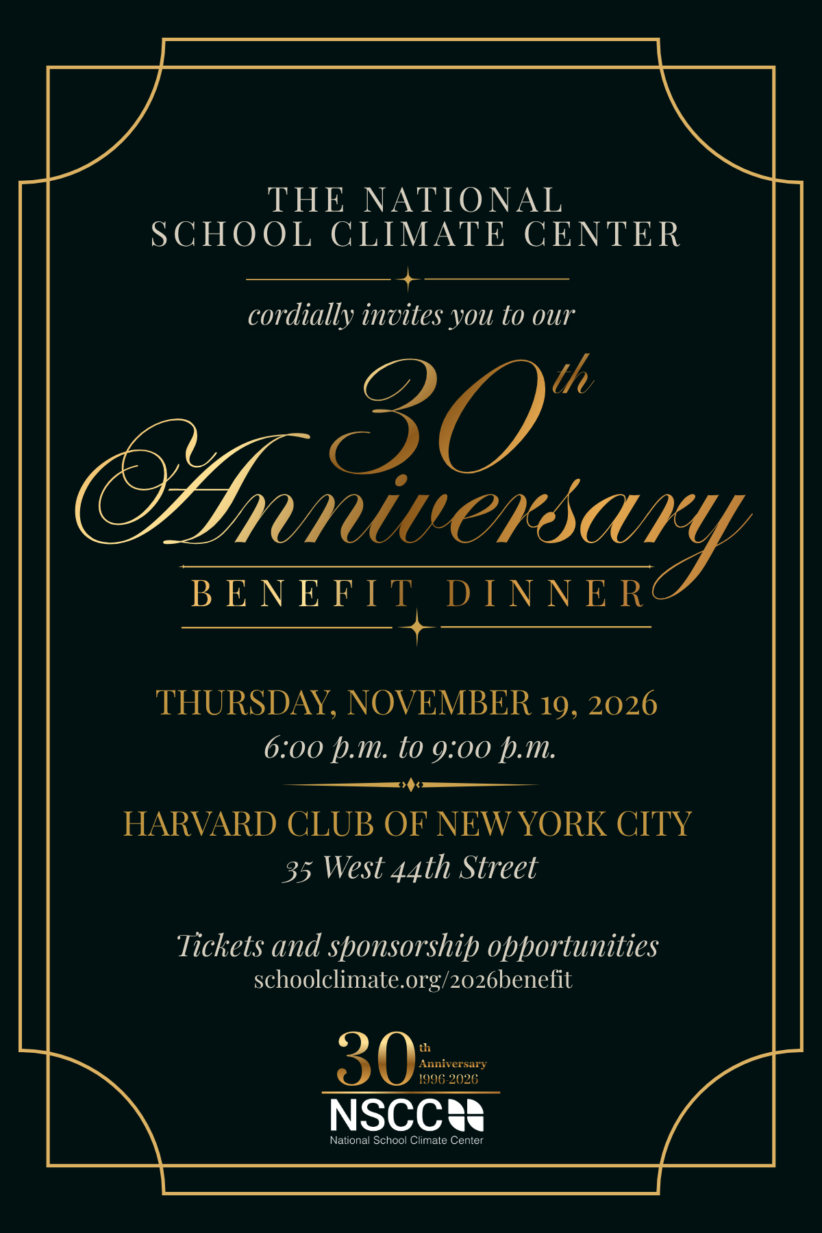 Campaign cover image for Celebrate: 30 Years of The National School Climate Center