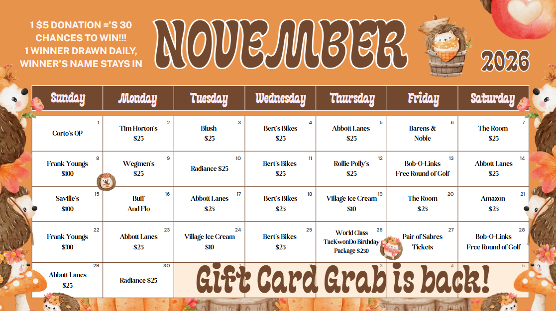 Campaign cover image for November Gift Card Grab