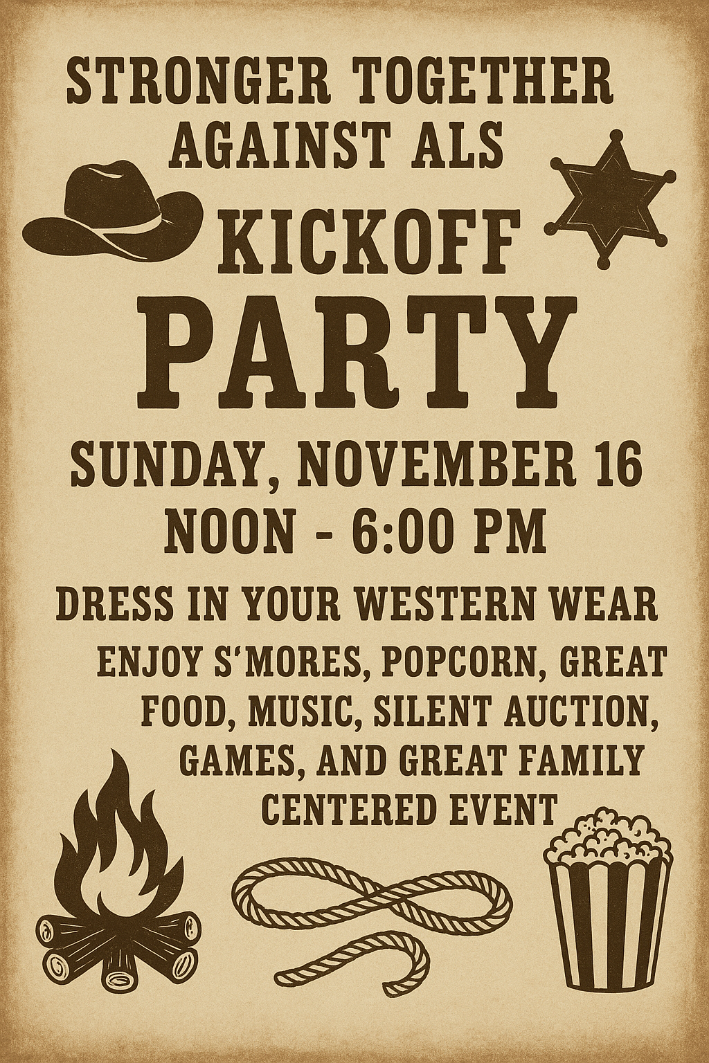 Campaign cover image for Stronger Together against ALS Foundation Kick Off!