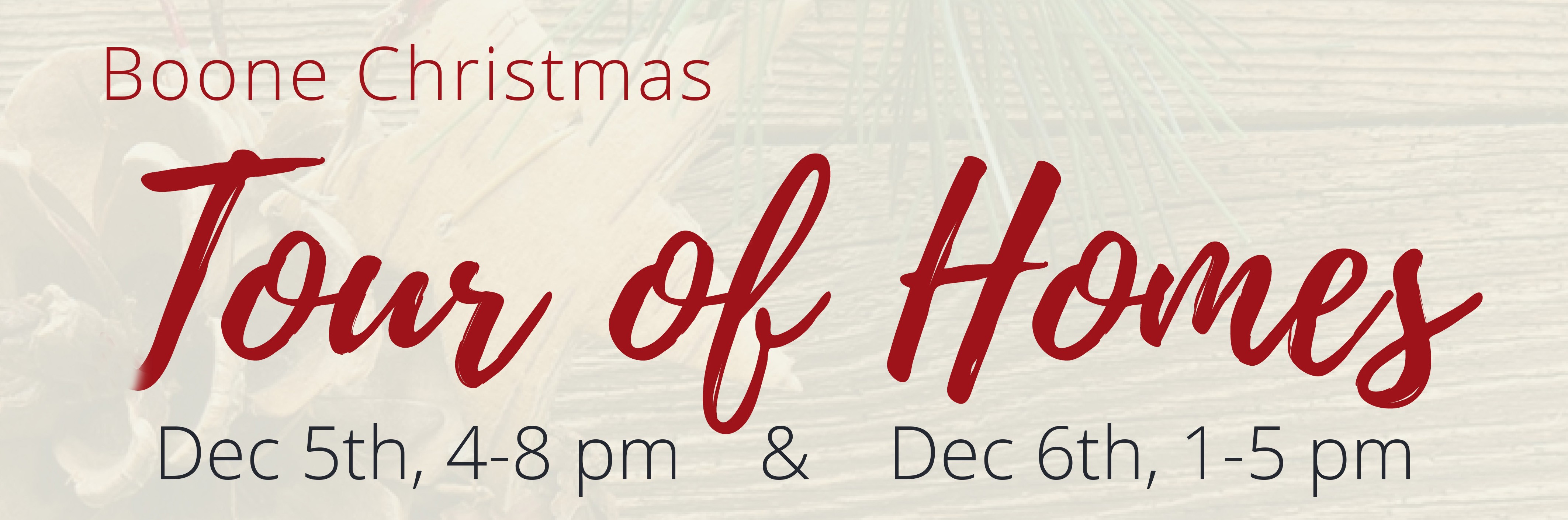 Campaign cover image for Boone Tour of Homes