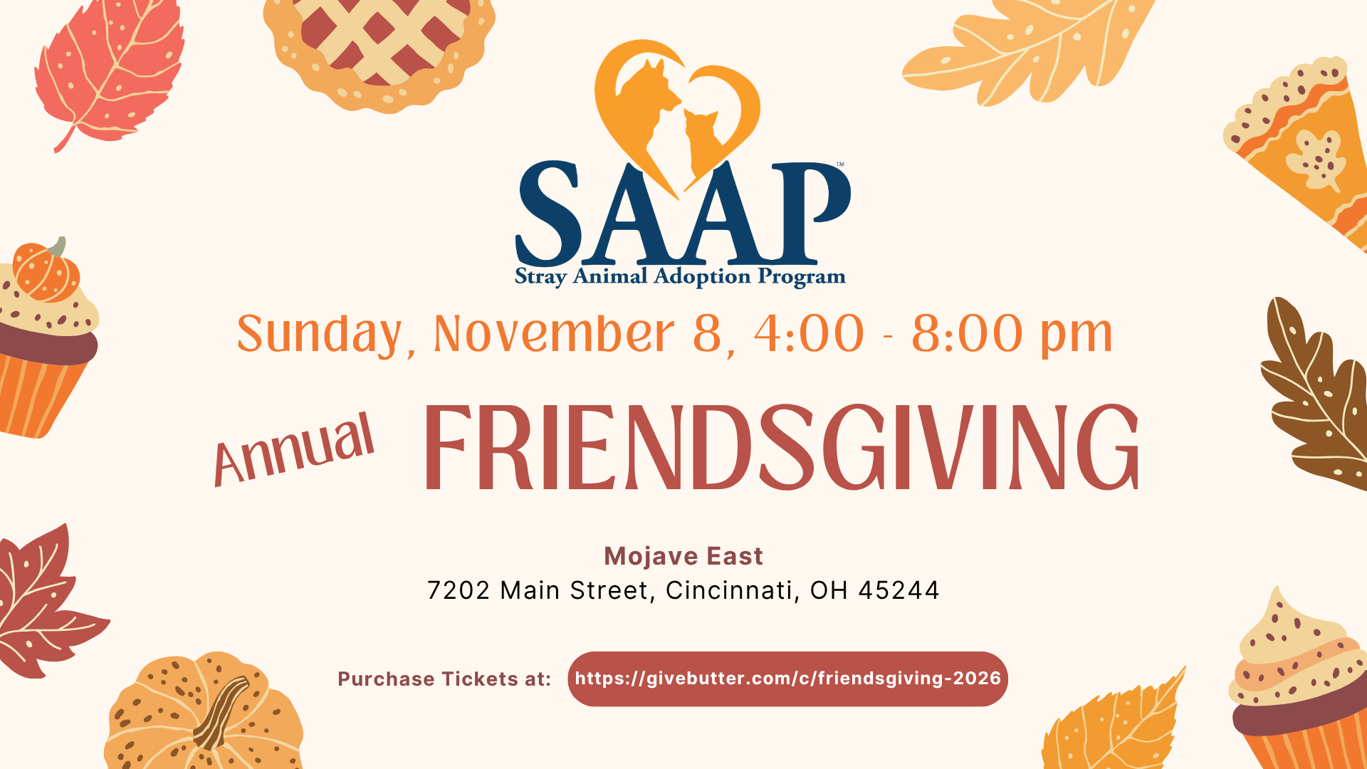 Campaign cover image for SAAP’s 4th Annual Friendsgiving