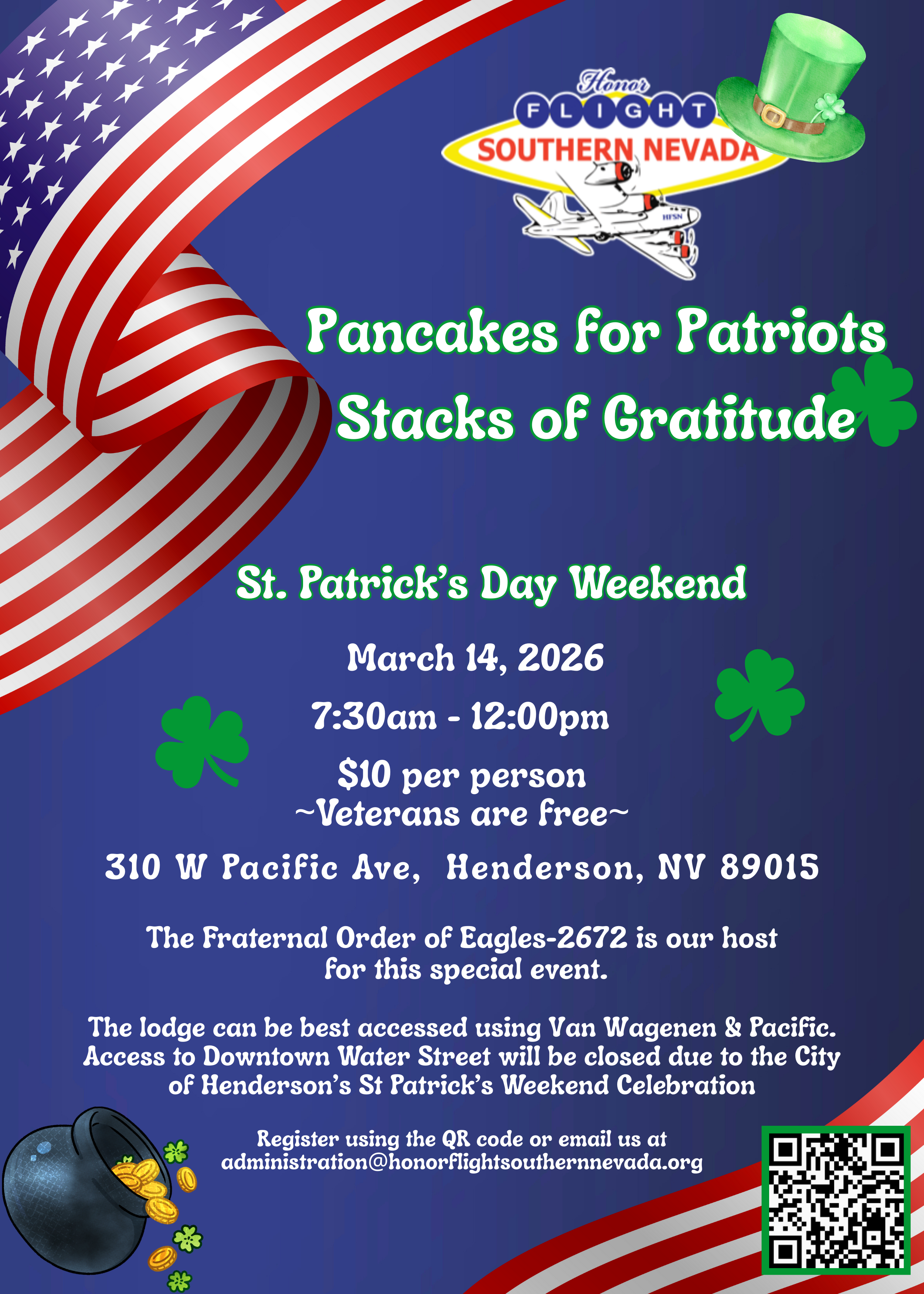 Campaign cover image for Pancakes for Patriots 2026