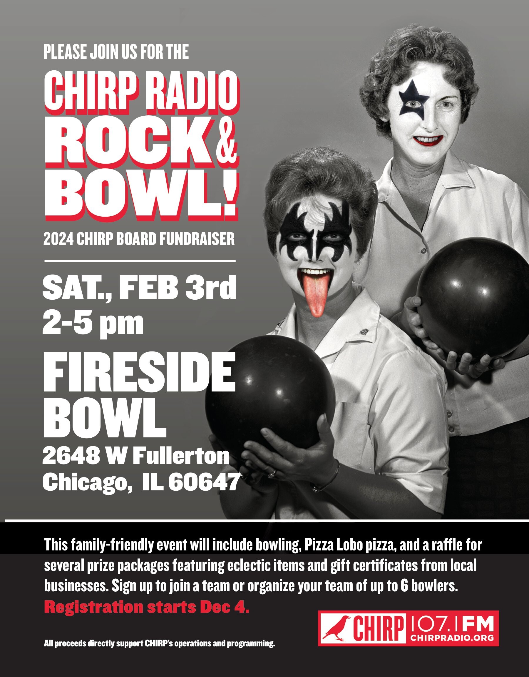 Campaign cover image for CHIRP Radio Rock & Bowl!
