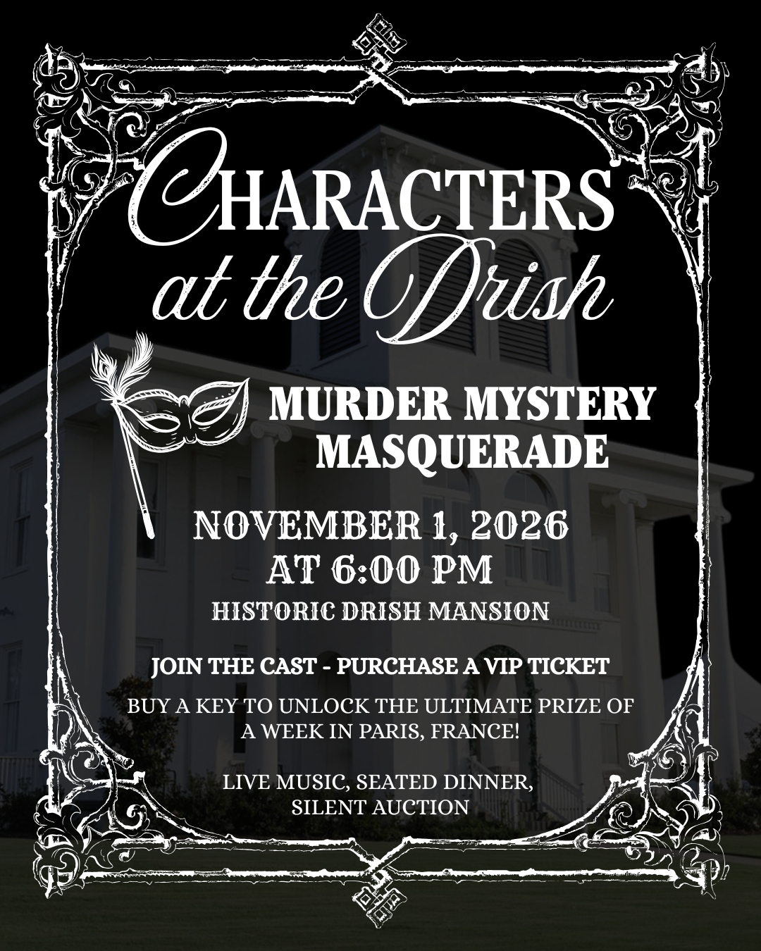 Campaign cover image for Characters at the Drish - November 1, 2026