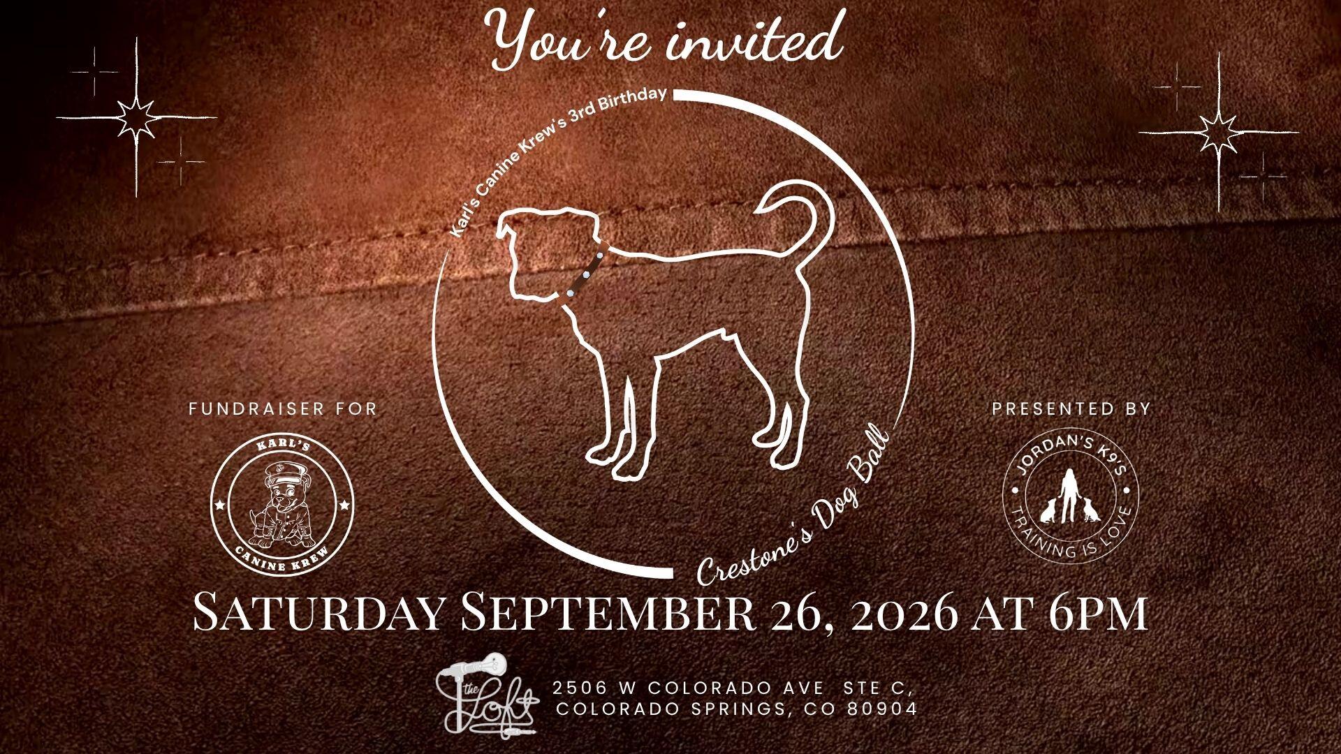 Campaign cover image for Crestone's Dog Ball 2026