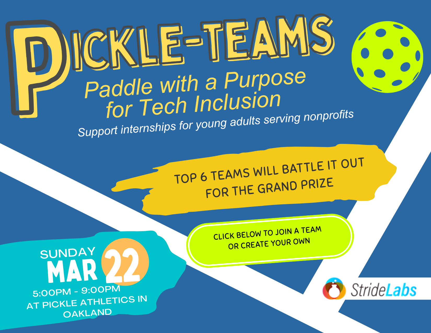 Campaign cover image for Pickle-Teams with Stride Labs