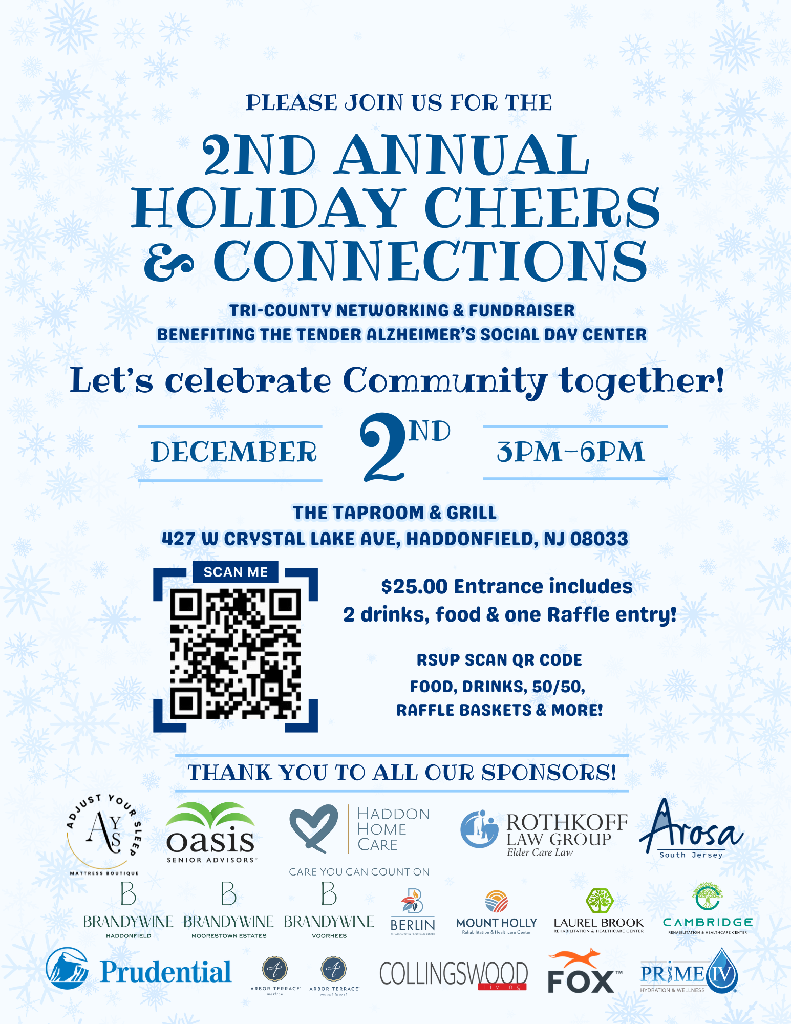 Campaign cover image for 2nd Annual Holiday Cheers & Connections Giving Tuesday Celebration