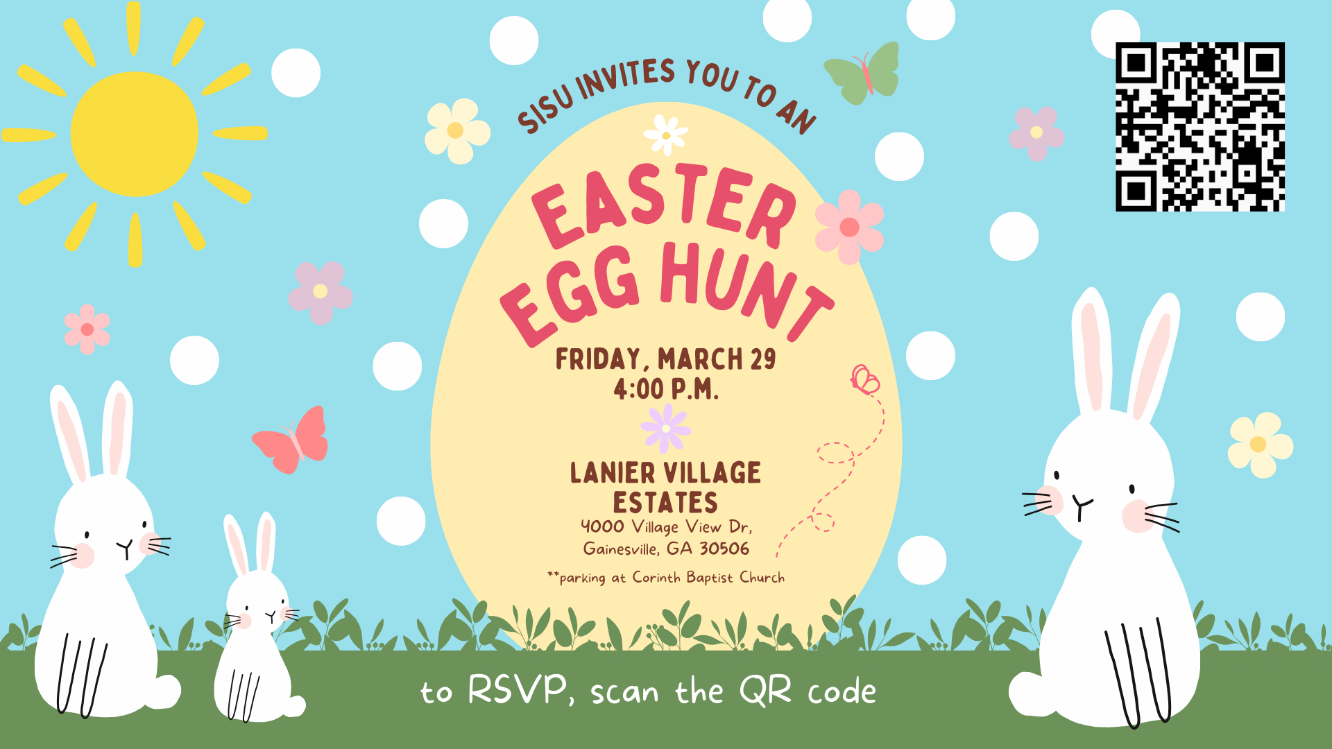 Sisu s easter egg hunt at lanier village
