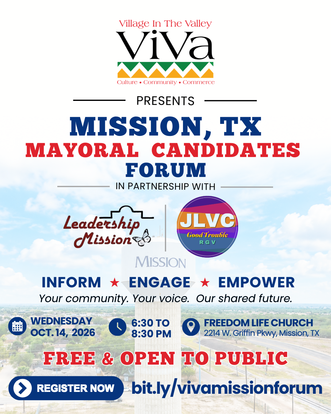 Campaign cover image for Mission, TX Mayoral Candidates Forum