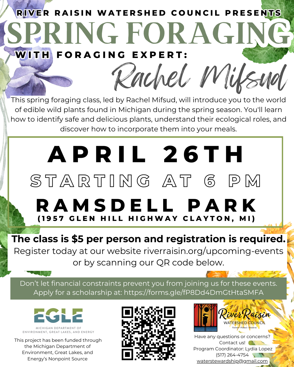 Campaign cover image for Spring Foraging with foraging expert Rachel Mifsud