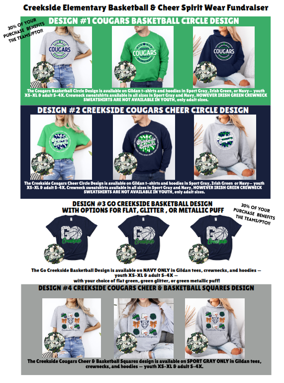 Campaign cover image for Creekside School Ball Spirit Wear