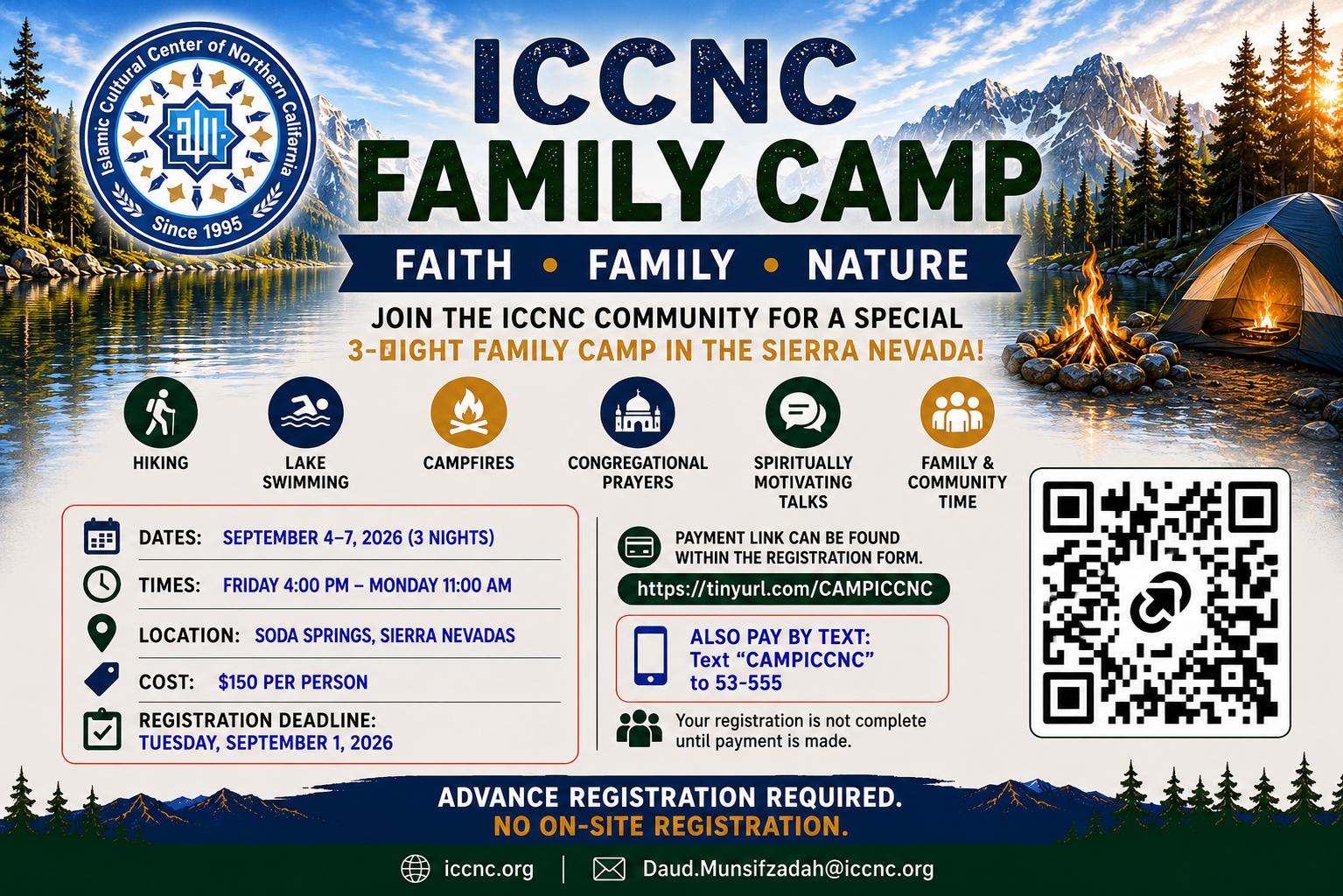Campaign cover image for 🏕️ ICCNC's Annual Camp