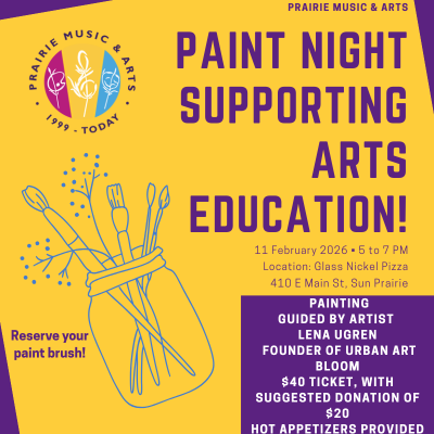 Campaign cover image for Prairie Music & Arts Paint Night (copy)