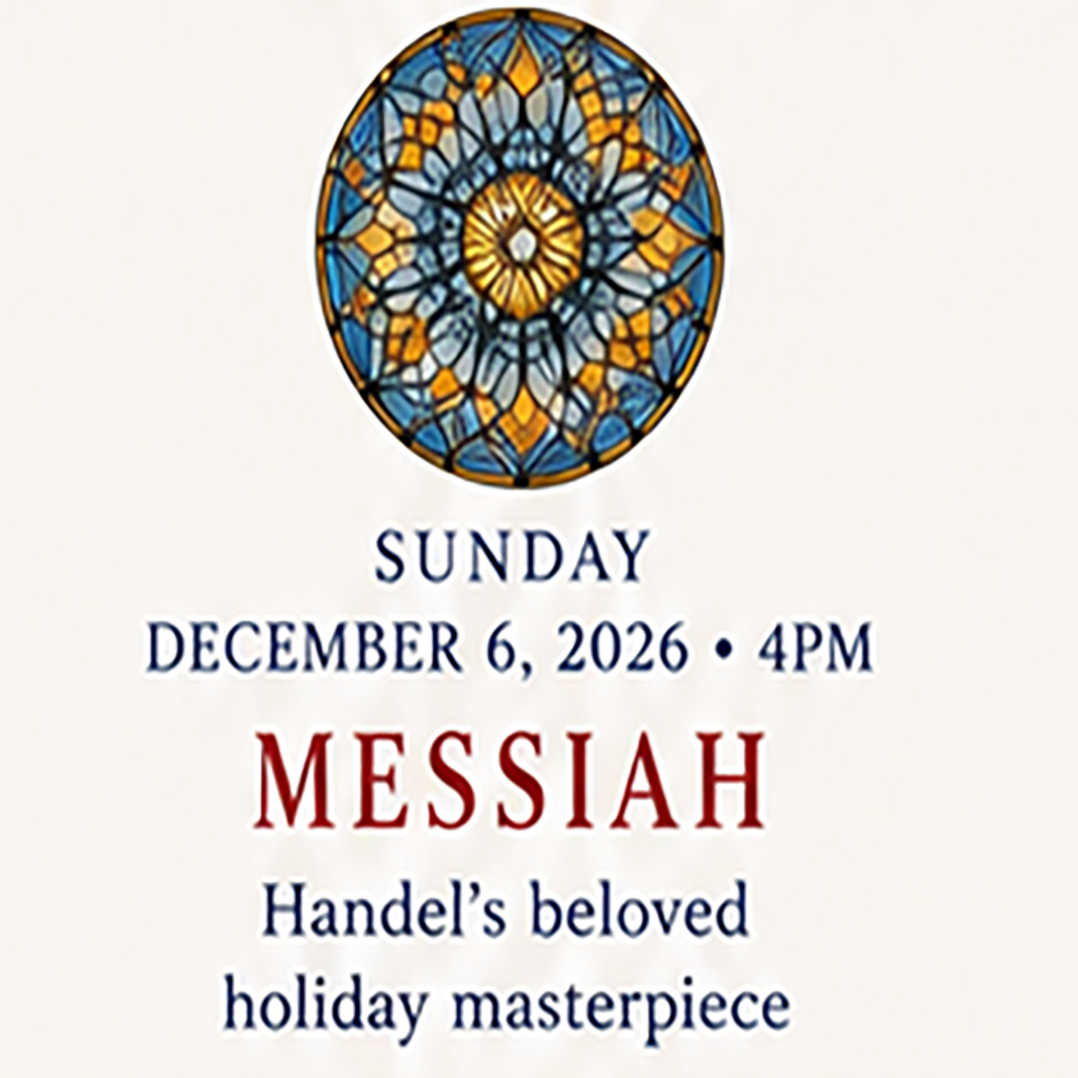 Campaign cover image for MESSIAH 2026 - Southland Symphony Orchestra and Chorus