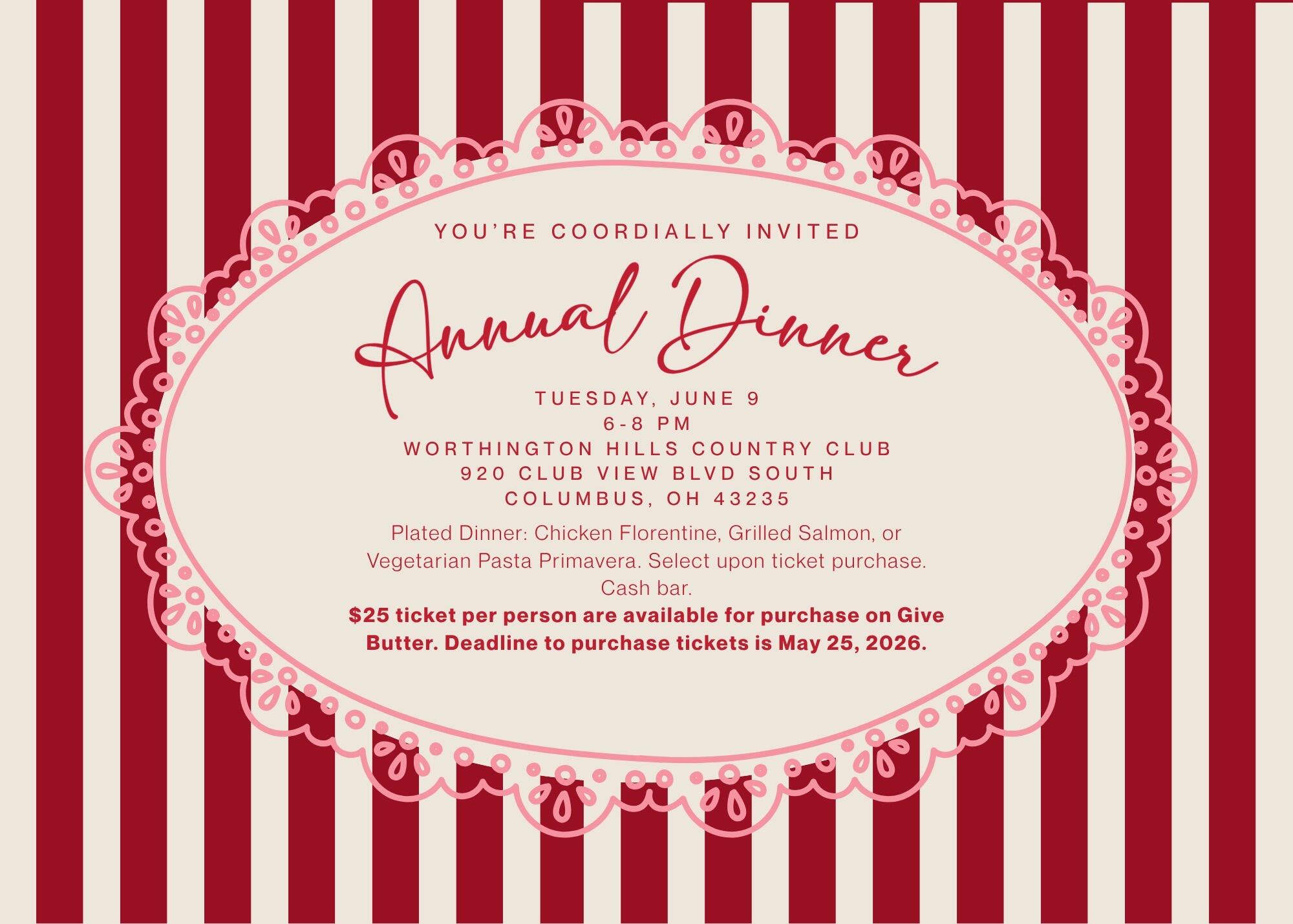 Campaign cover image for 2025-2026: The Junior League of Columbus' Annual Dinner