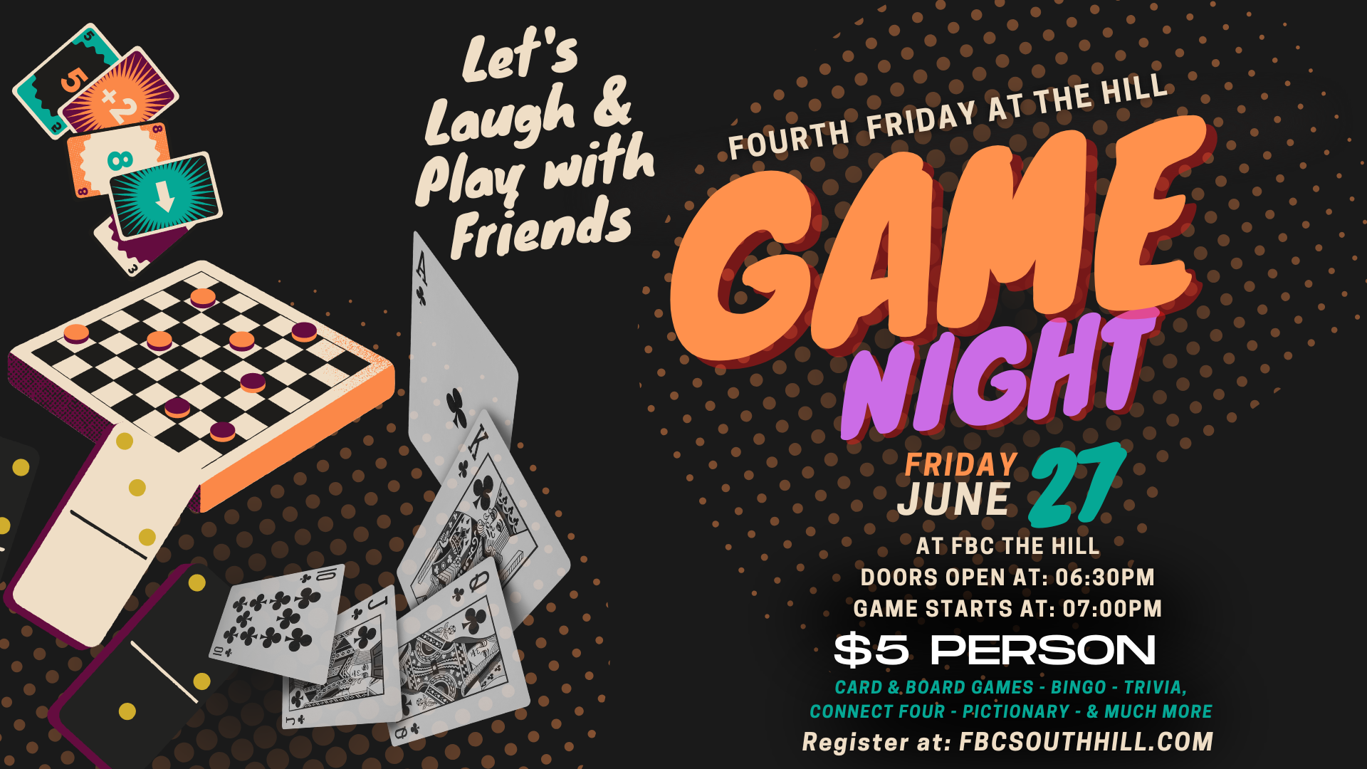 Campaign cover image for Fourth Friday - Game Night